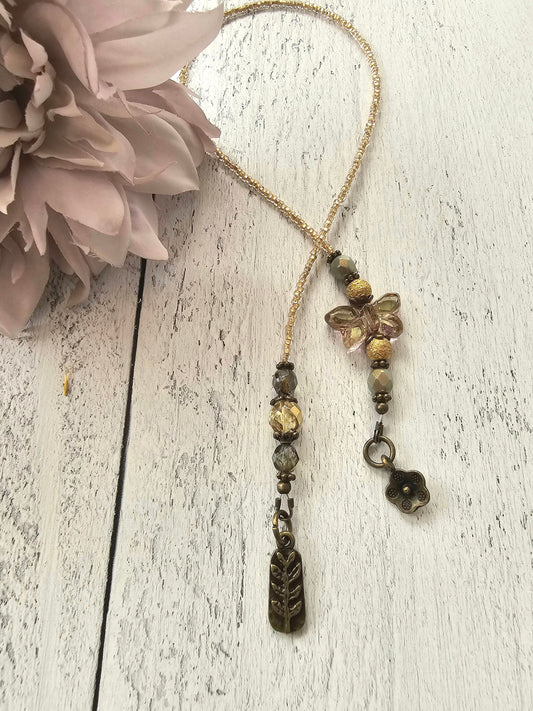 Glass Butterfly Beaded Bookmark, Book Lover Nature Gift - Perfect for Her