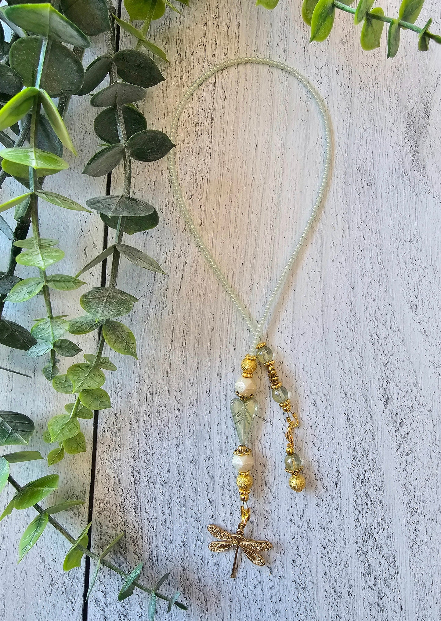 Dragonfly Beaded Bookmark, Gift for Readers and Book Lovers, Nature Theme