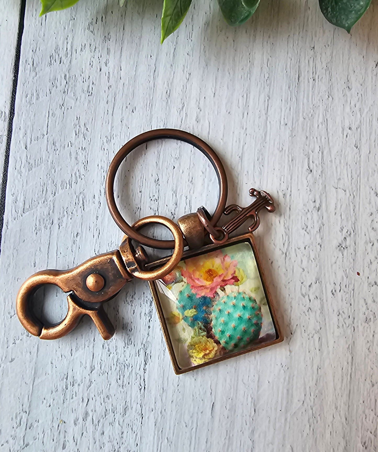 Country Keychain, Cowgirl Gift, Cowboy Hat Charm