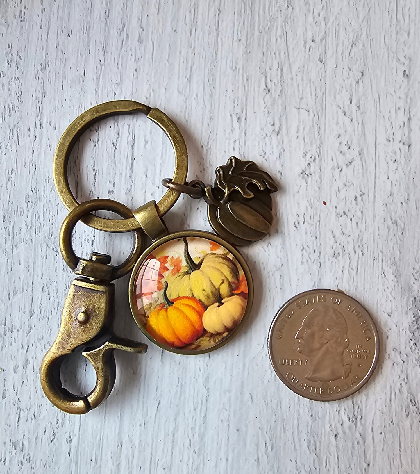 Fall Pumpkin Keychain, Perfect for Those Cool Autumn Days, Gift for Her