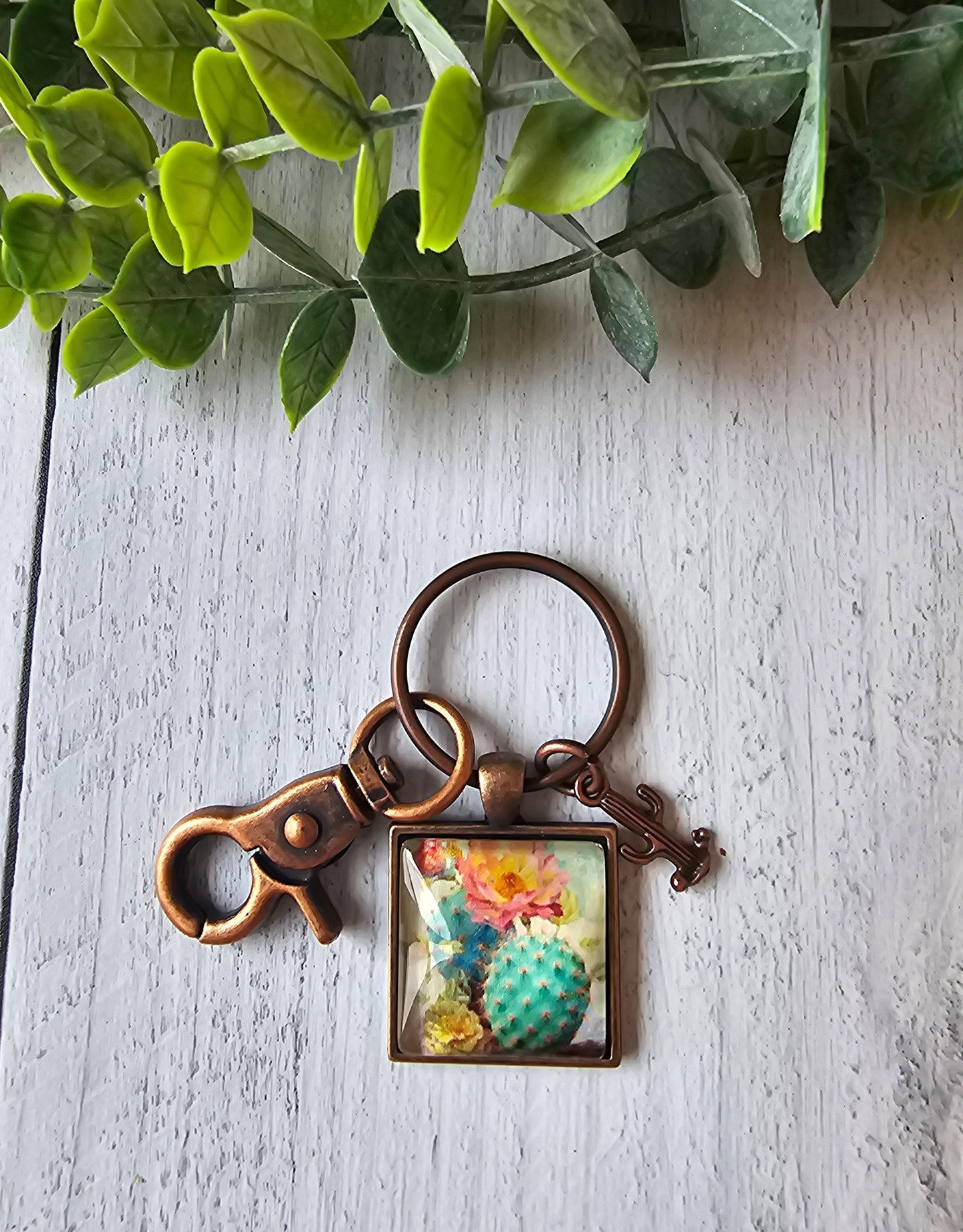 Country Keychain, Cowgirl Gift, Cowboy Hat Charm