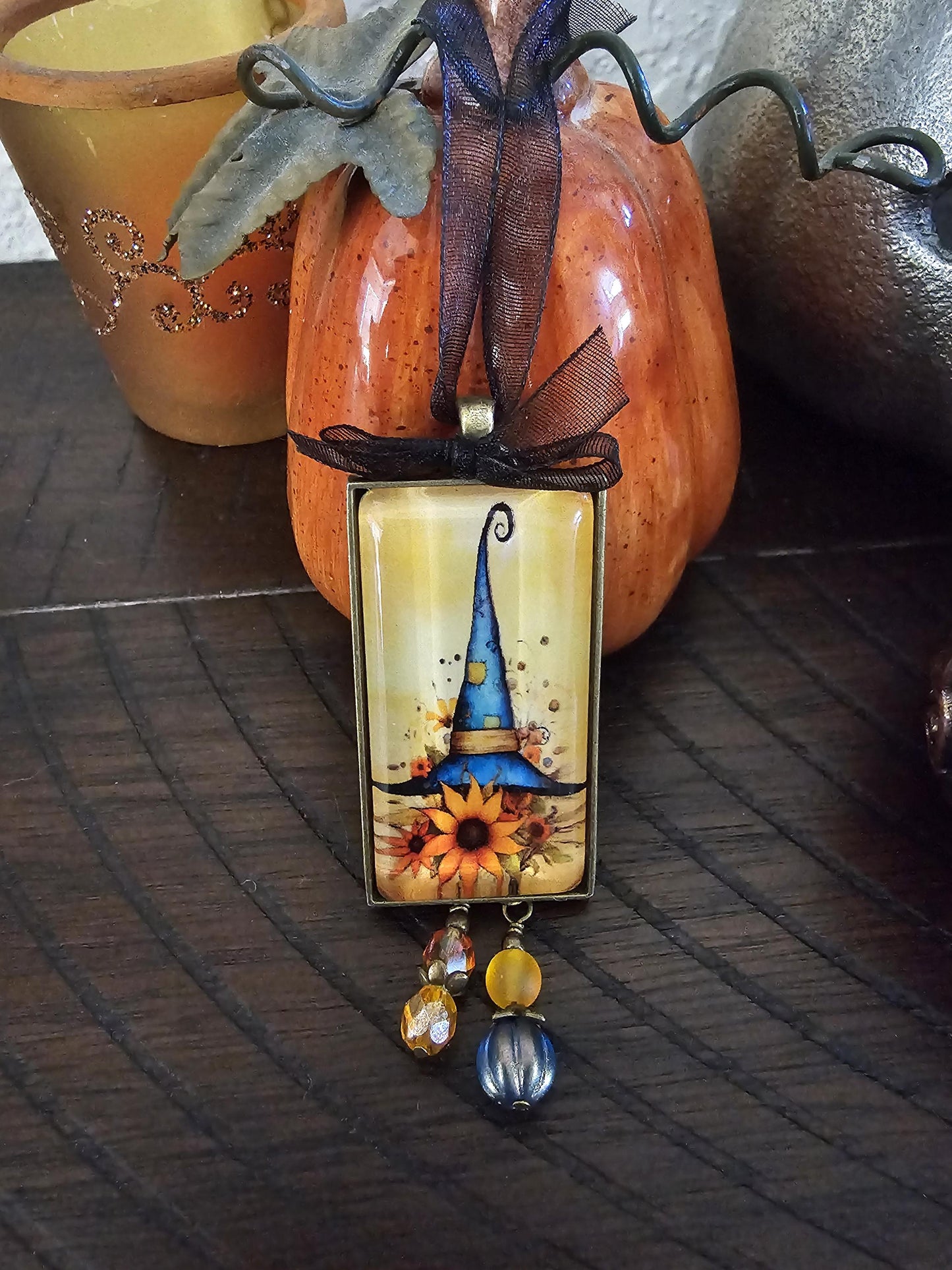 Witch Hat Ornament, Halloween Decor