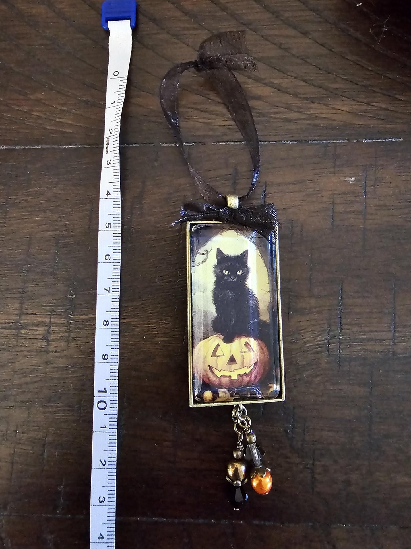 Black Cat Ornament, Halloween Decor