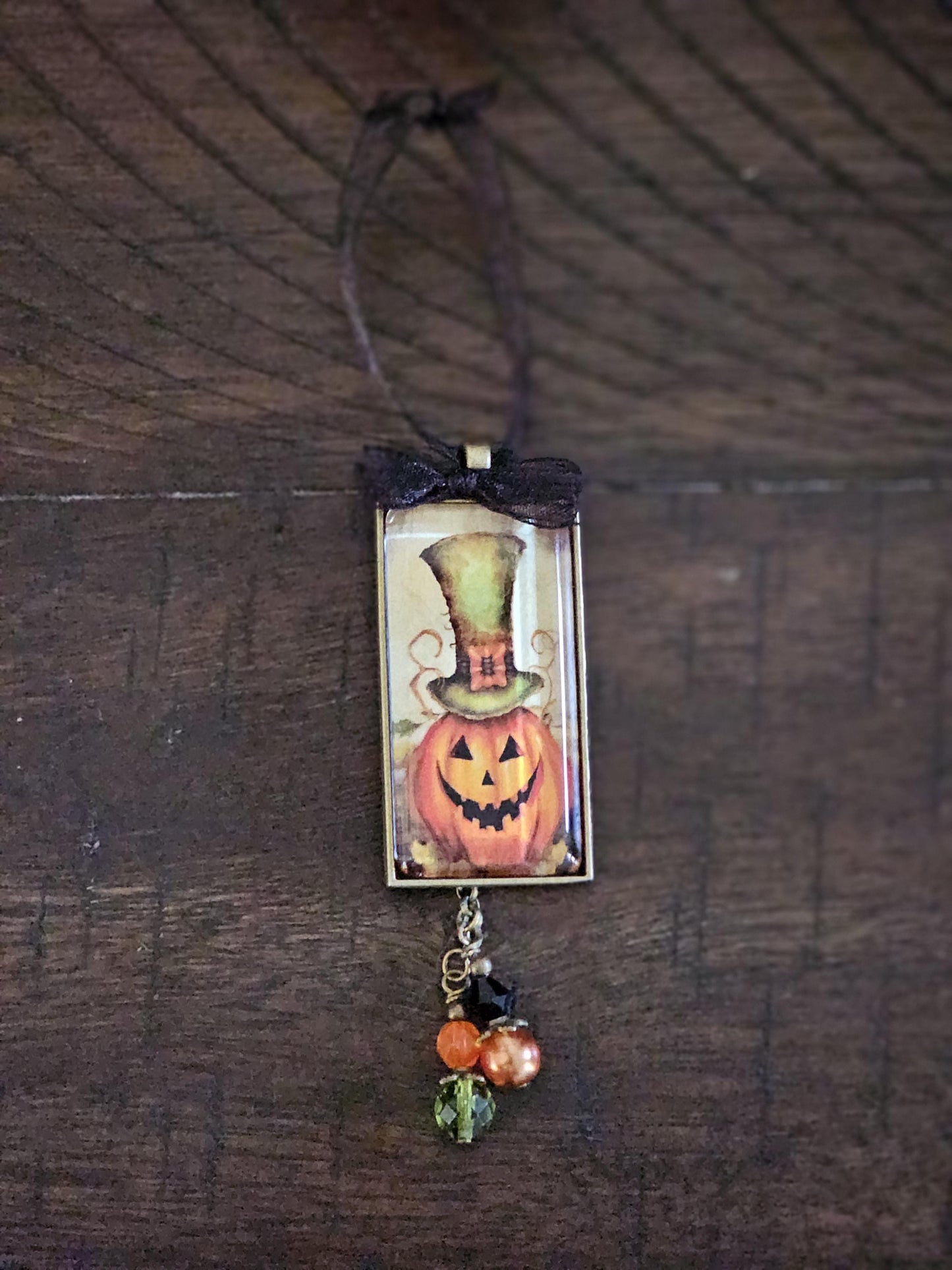 Jack-O-Lantern Ornament, Halloween Pumpkin Decor