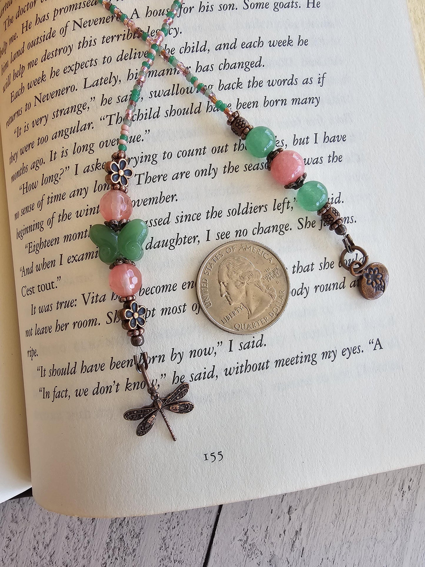 Pollinator Reader Gift, Butterfly Dragonfly Bookmark