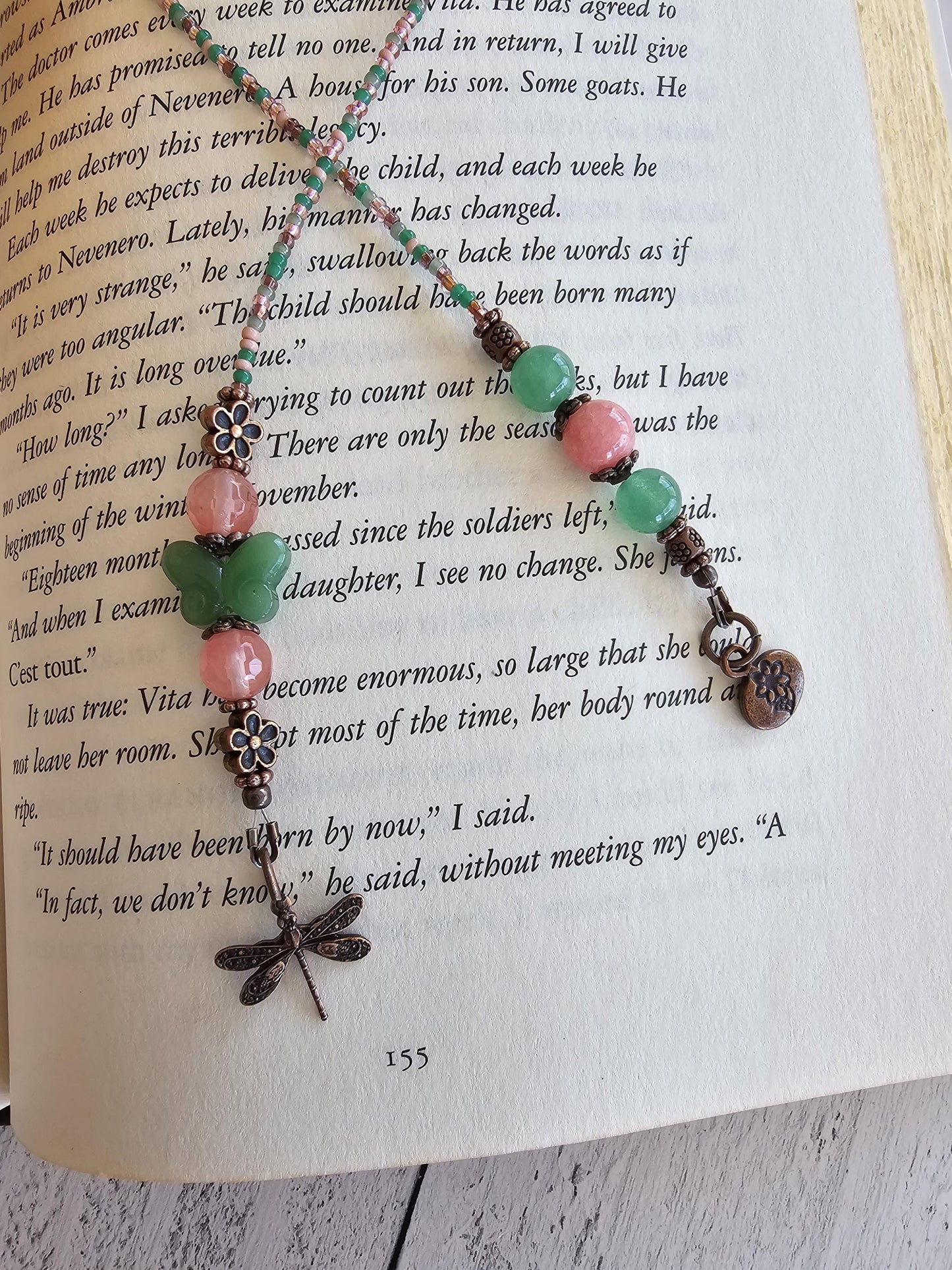 Pollinator Reader Gift, Butterfly Dragonfly Bookmark