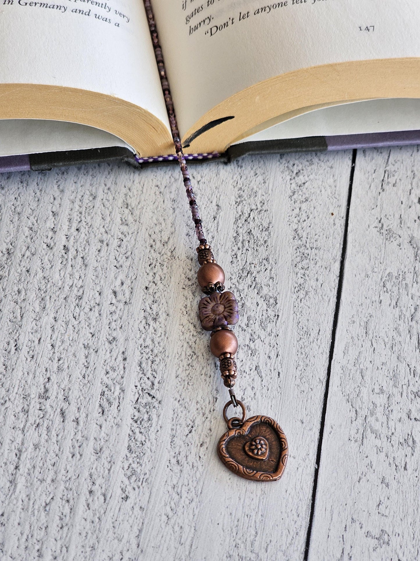 Boho Style Heart Bookmark Makes a Great Reader Gift