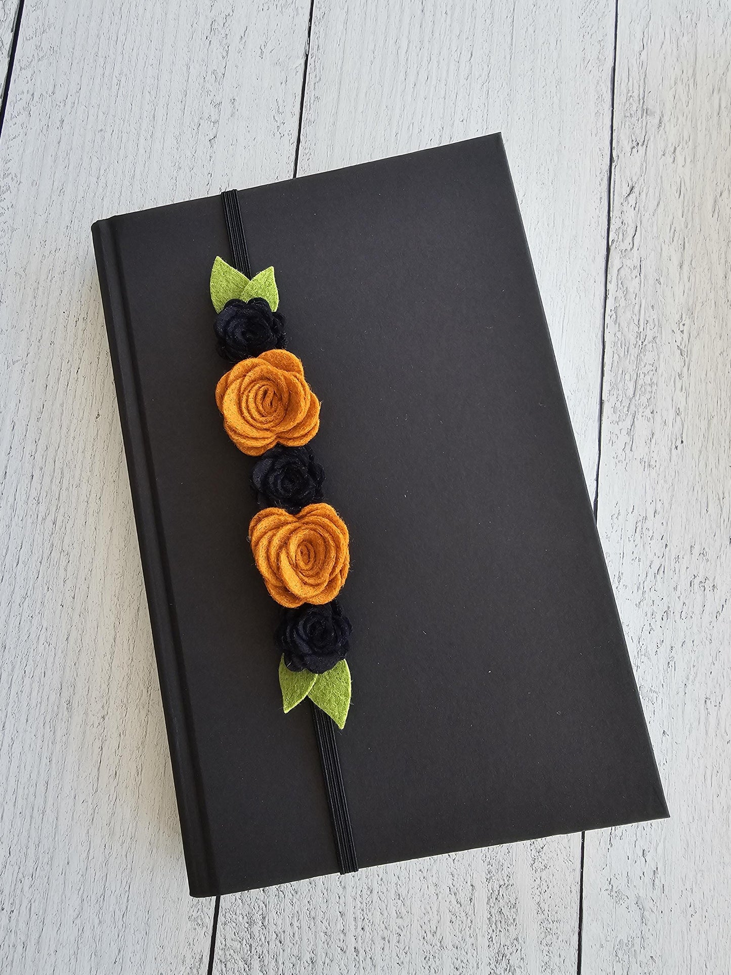 Unique Halloween Felt Flower Bookmark is the Perfect Gift for Her