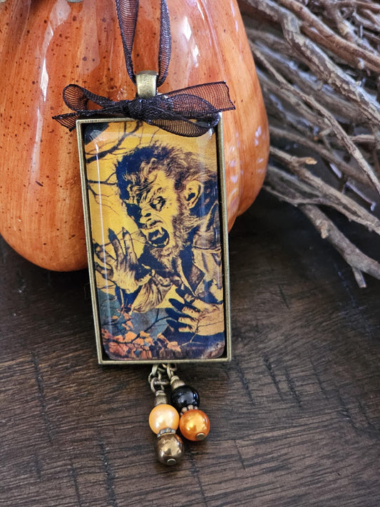 Werewolf Halloween Ornament, Horror Themed Decor