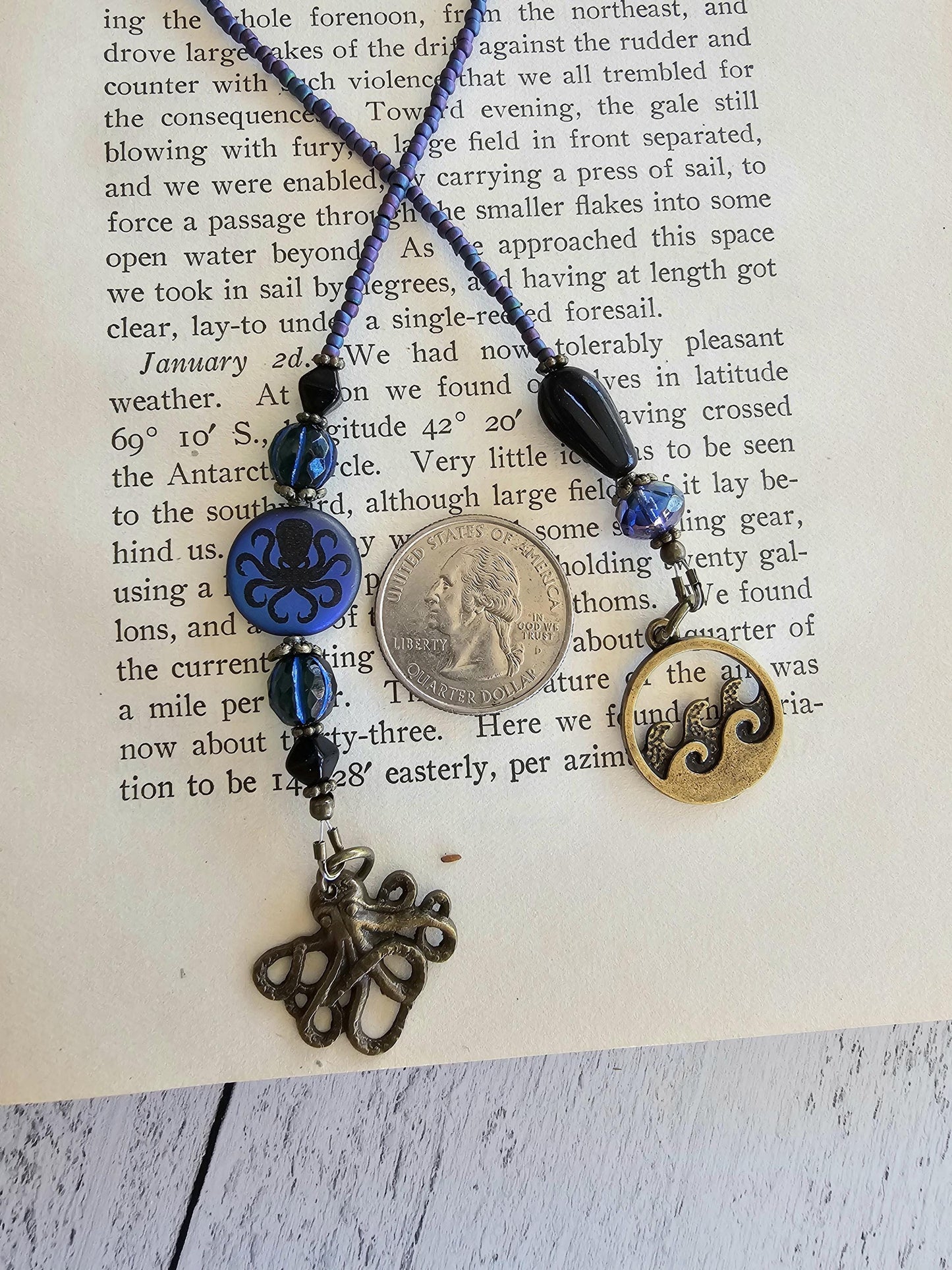 Octopus Bookmark, Unique Sea Monster Reading Accessory