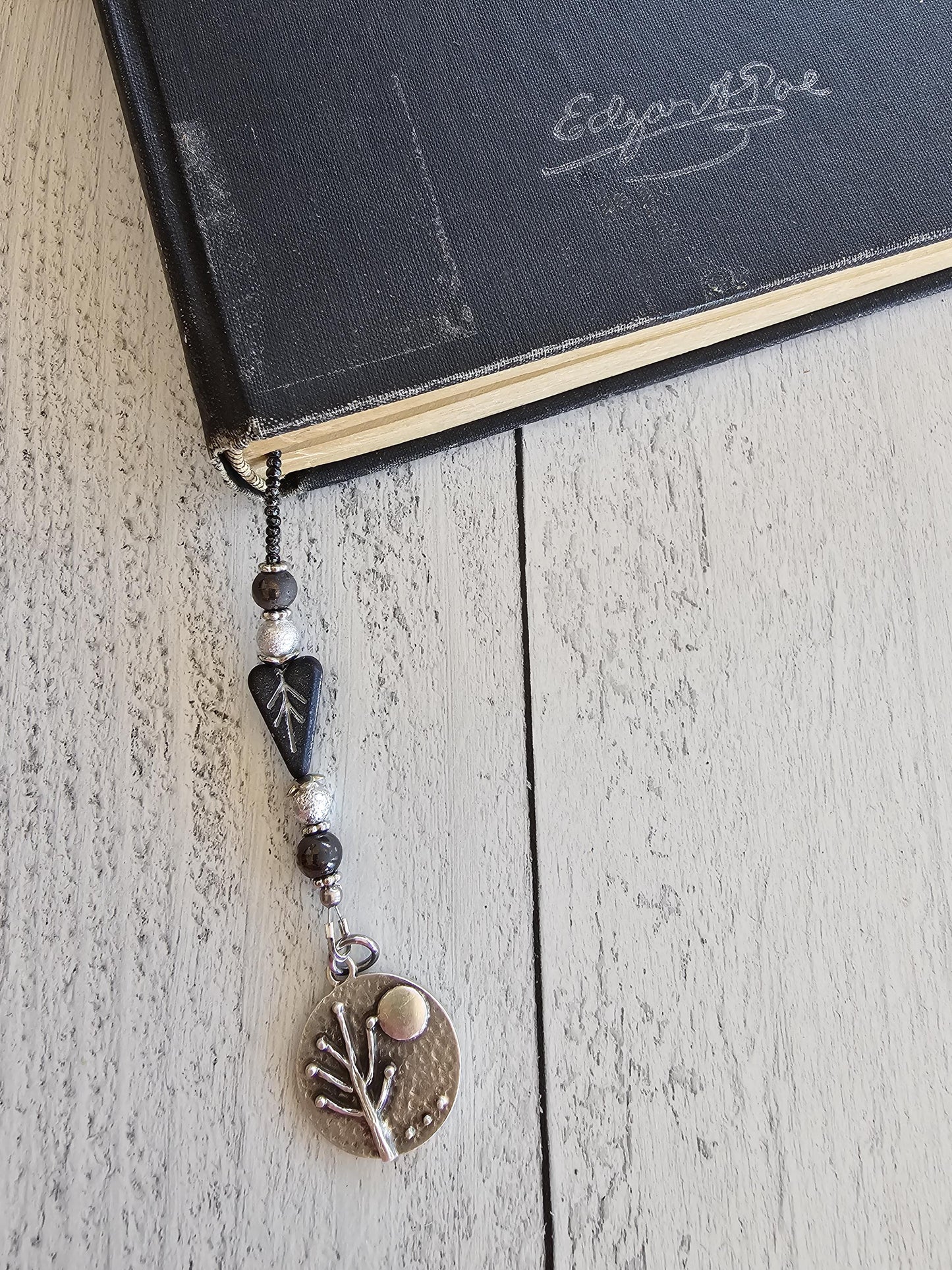 Dark Frost Gothic Bookmark, Winter Themed Book Lover Gift