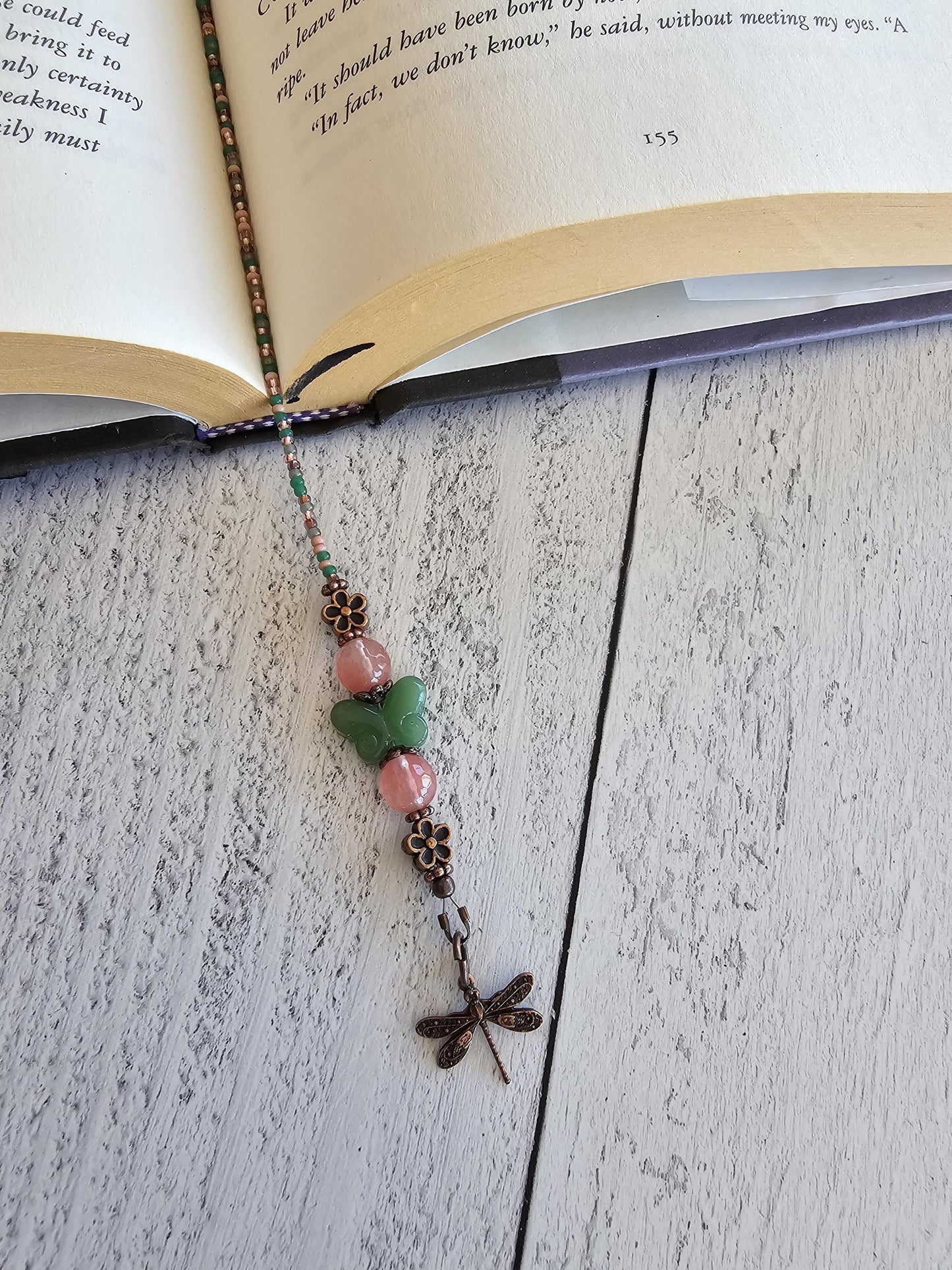 Pollinator Reader Gift, Butterfly Dragonfly Bookmark