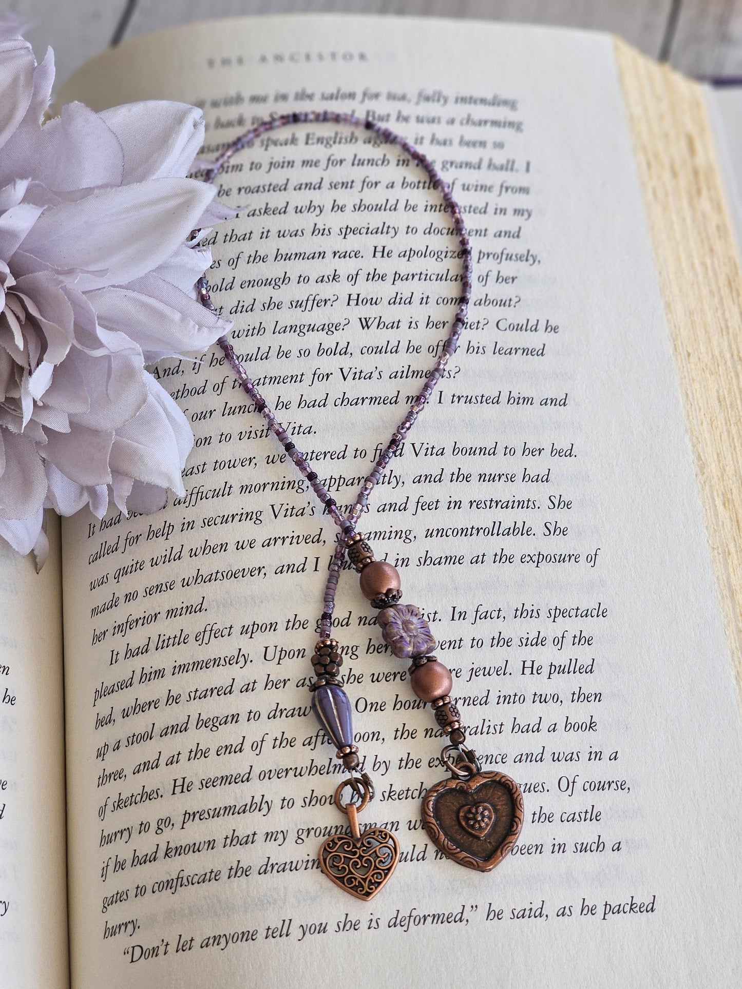 Boho Style Heart Bookmark Makes a Great Reader Gift