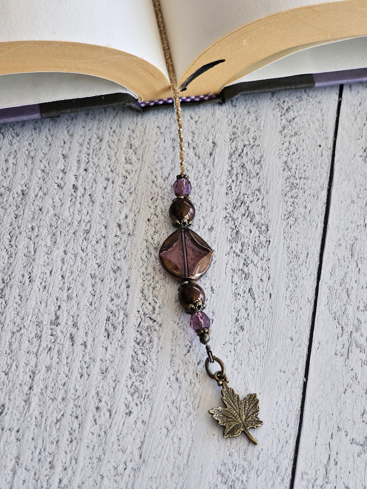 Nature Lover Reader Gift, Beaded Bookmarker