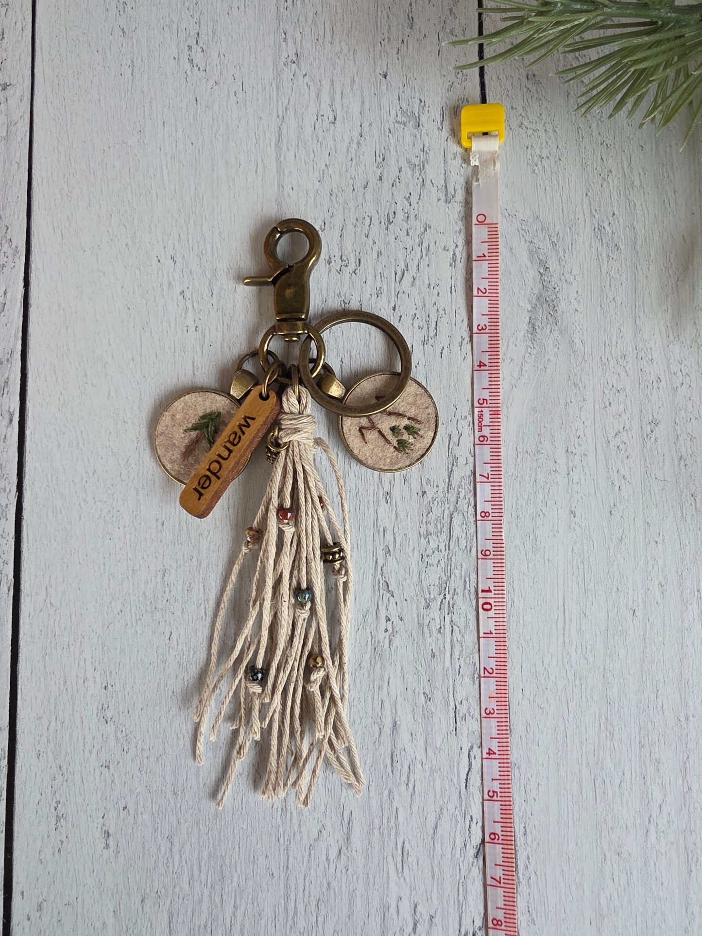 Wander Wilderness Tassel Keychain