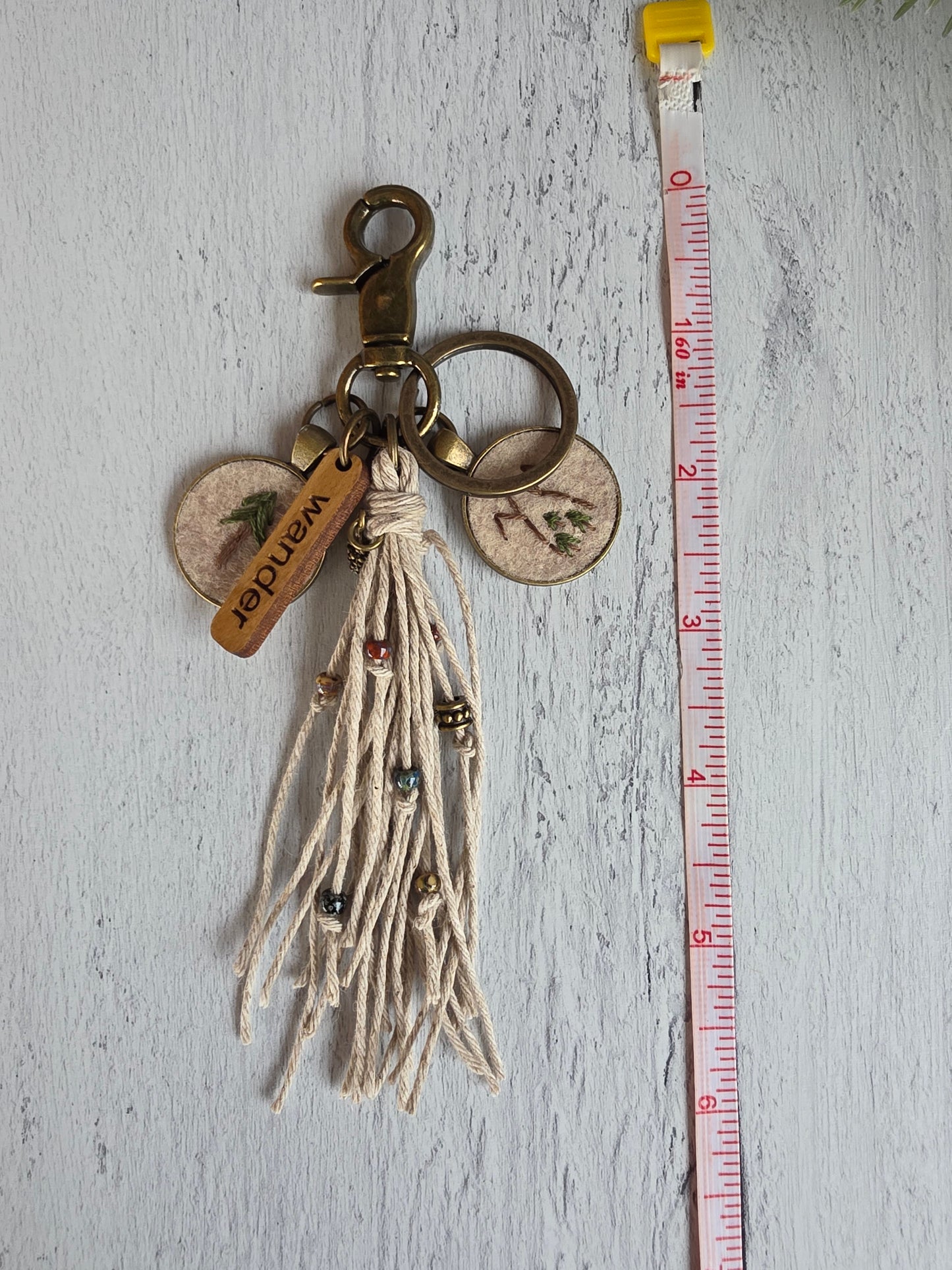 Wander Wilderness Tassel Keychain
