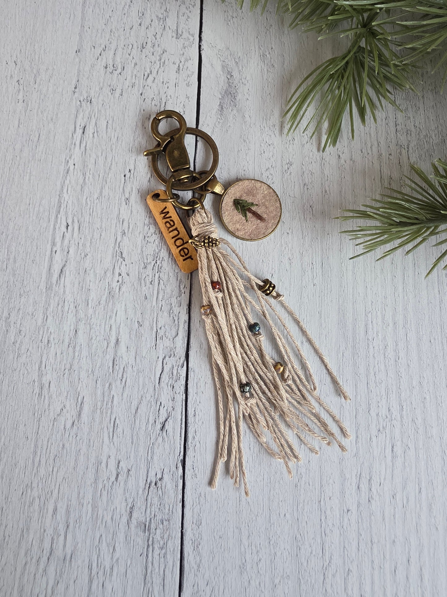 Wander Wilderness Tassel Keychain