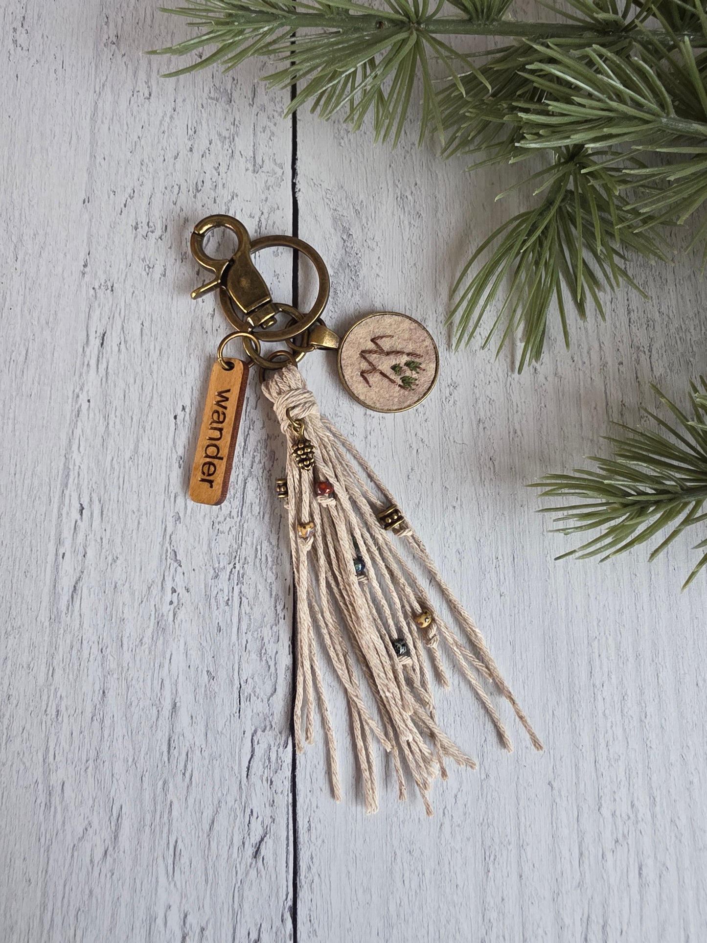 Wander Wilderness Tassel Keychain