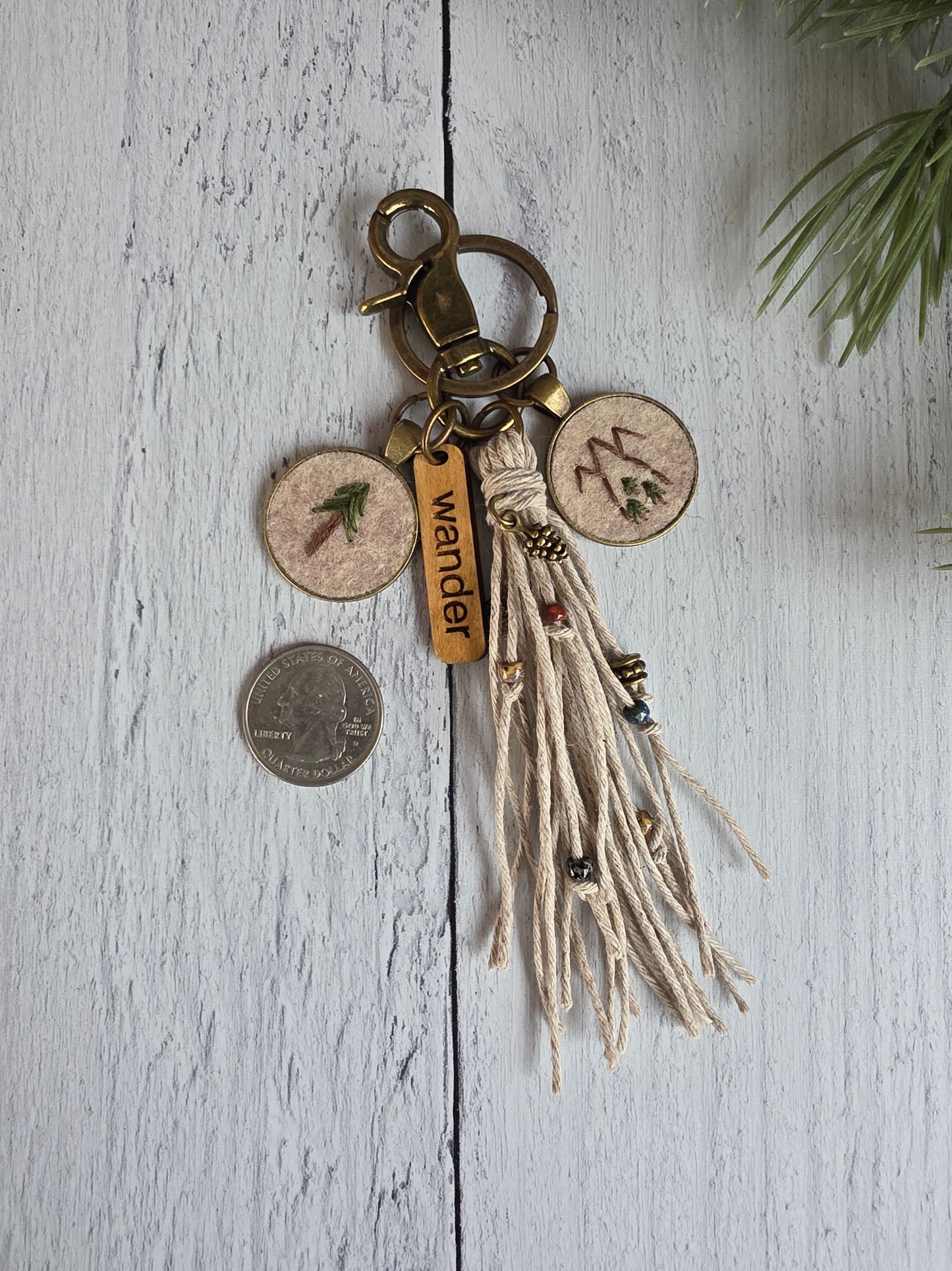 Wander Wilderness Tassel Keychain