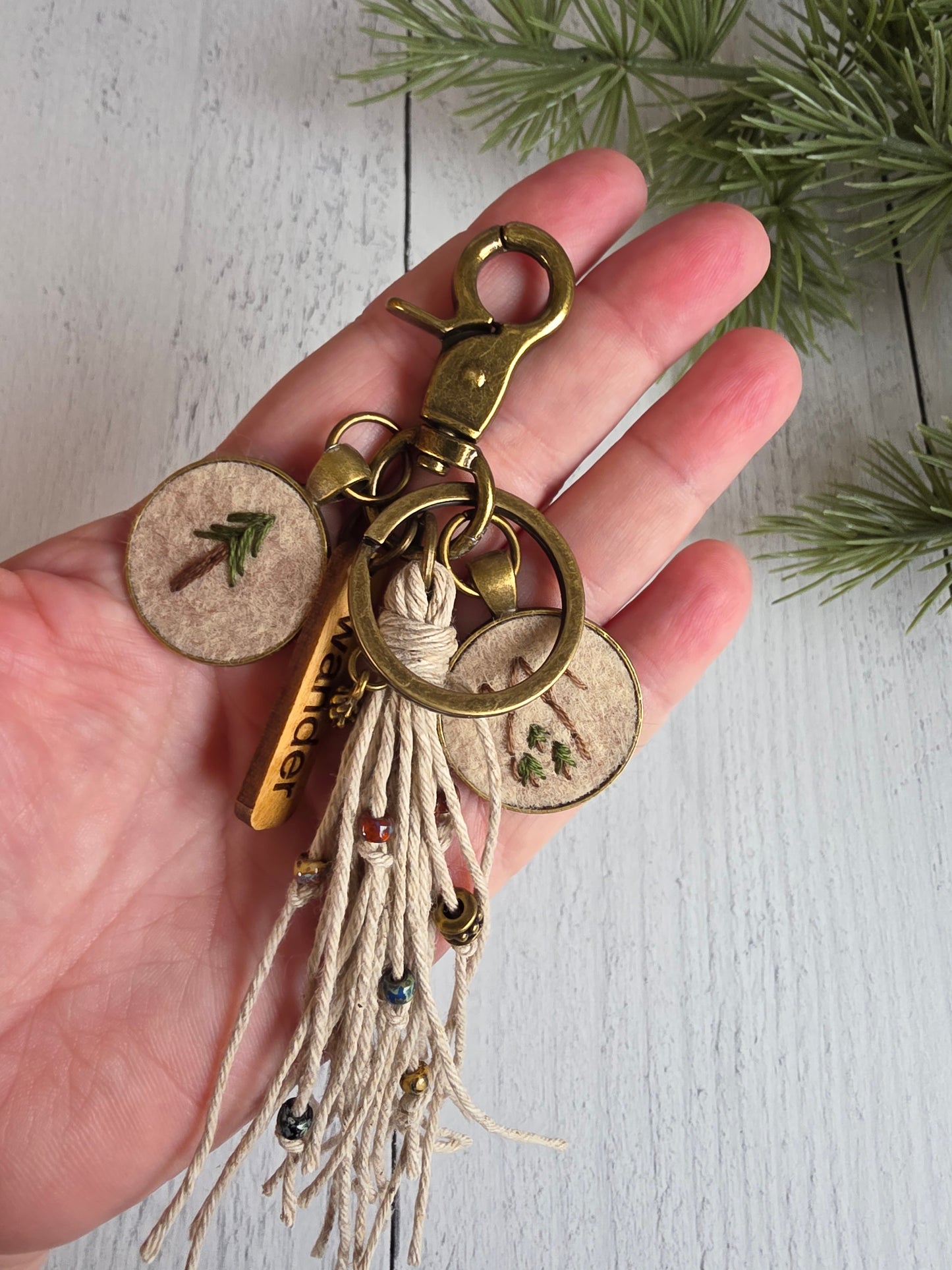 Wander Wilderness Tassel Keychain