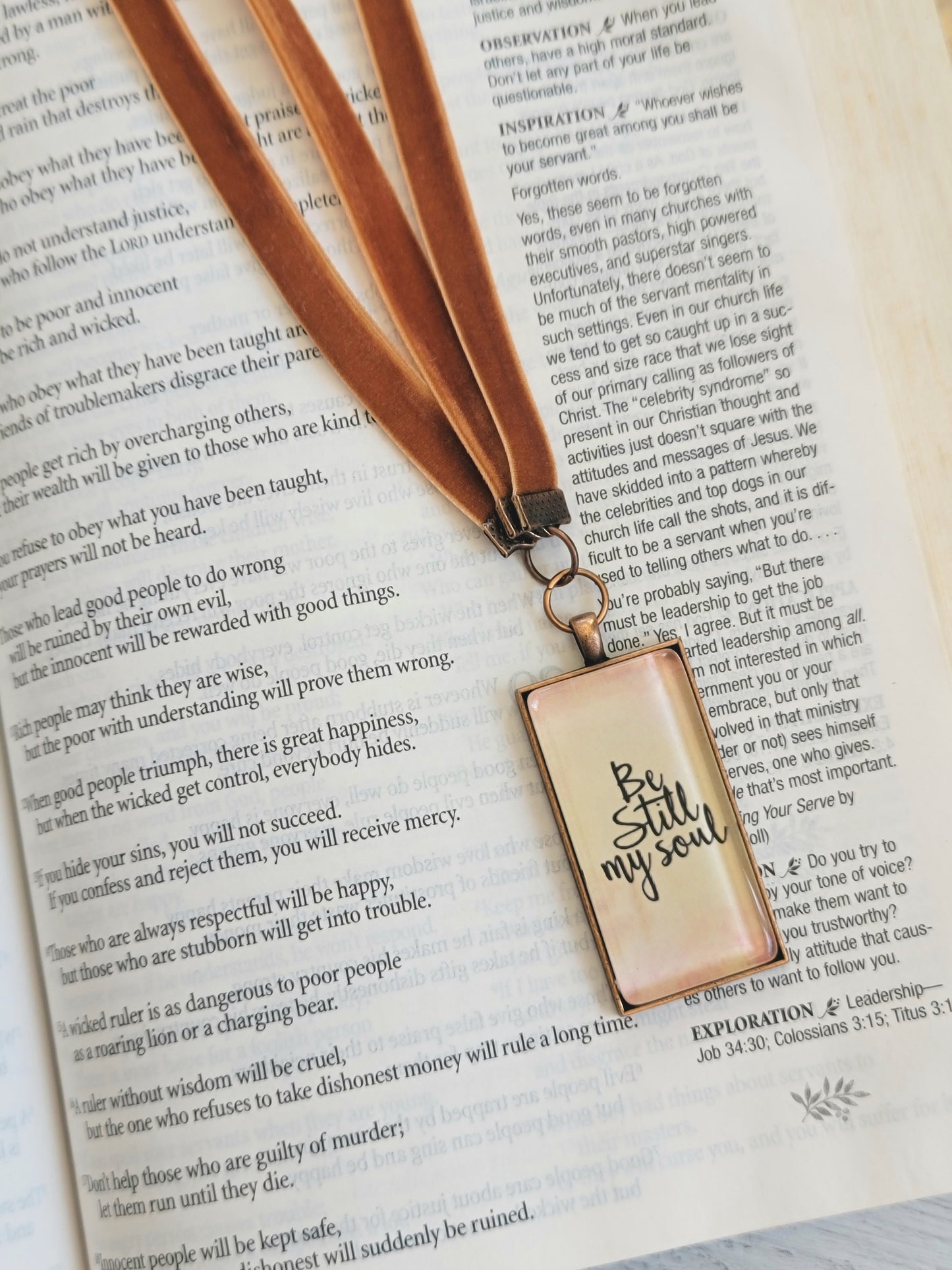 Bible Bookmark, Multi-Strand, Be Still My Soul