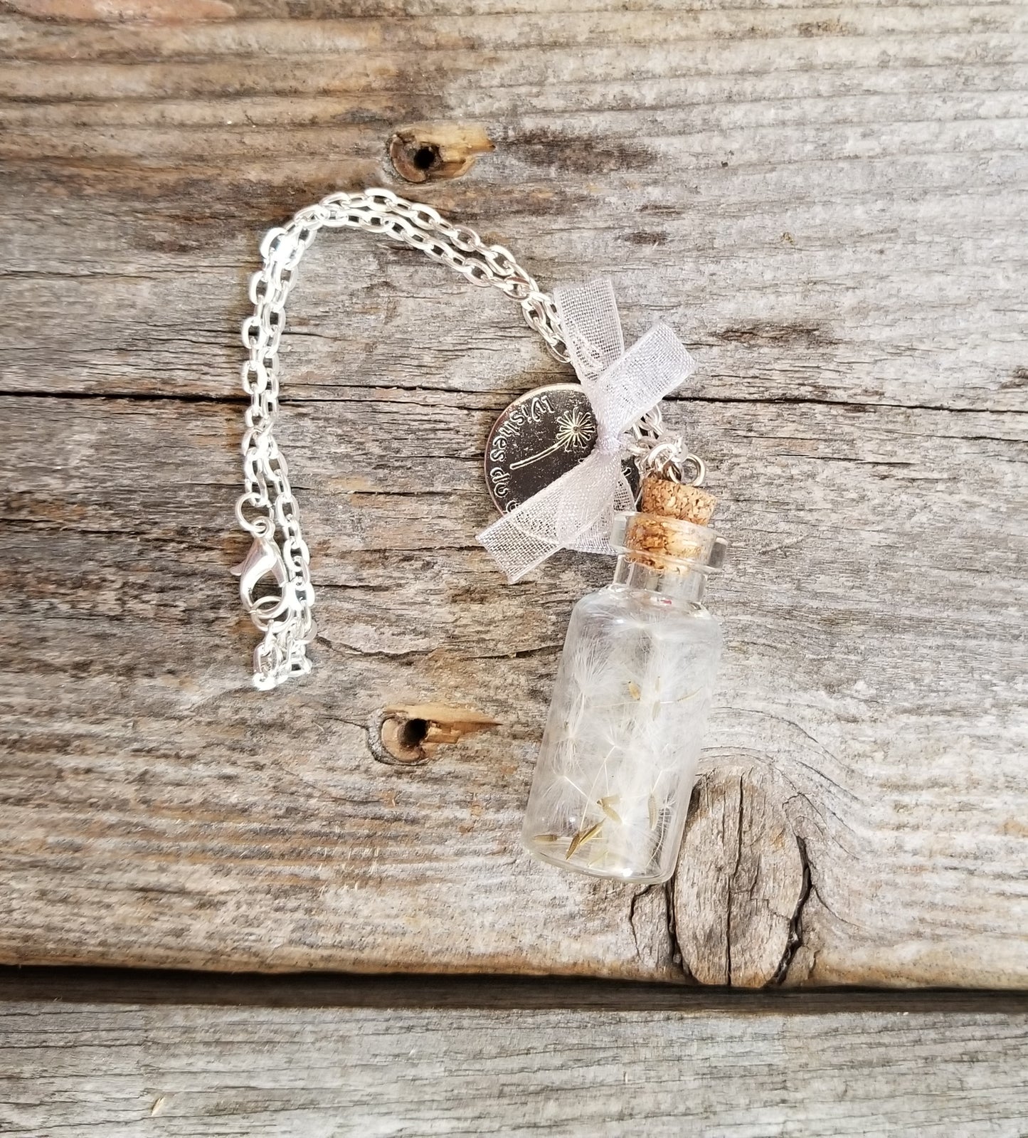 Dandelion Wish Bottle Charm