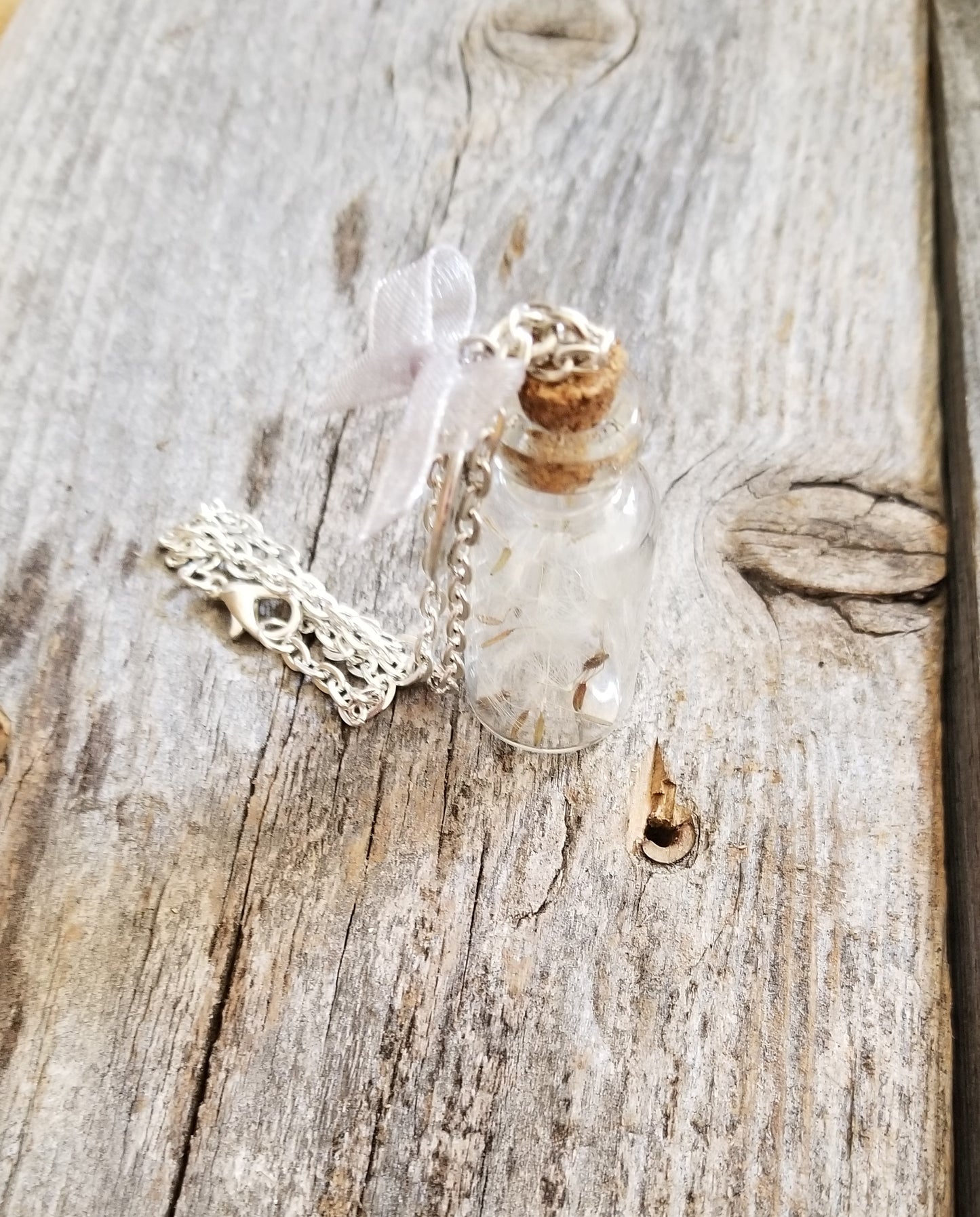 Dandelion Wish Bottle Charm