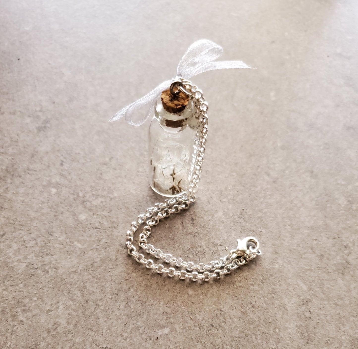 Dandelion Wish Bottle Charm