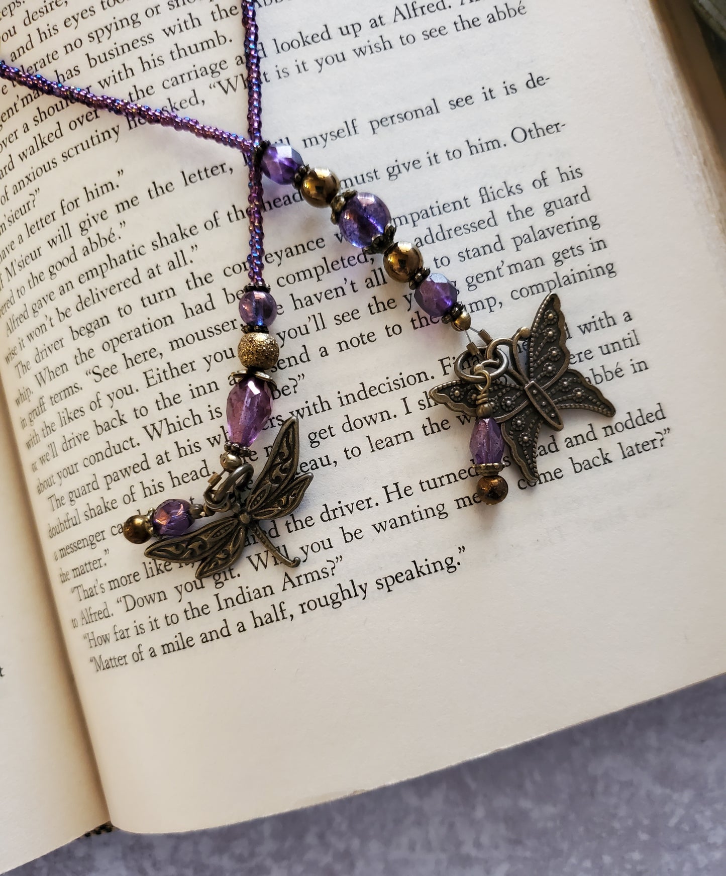 Butterfly and Dragonfly Bookmark