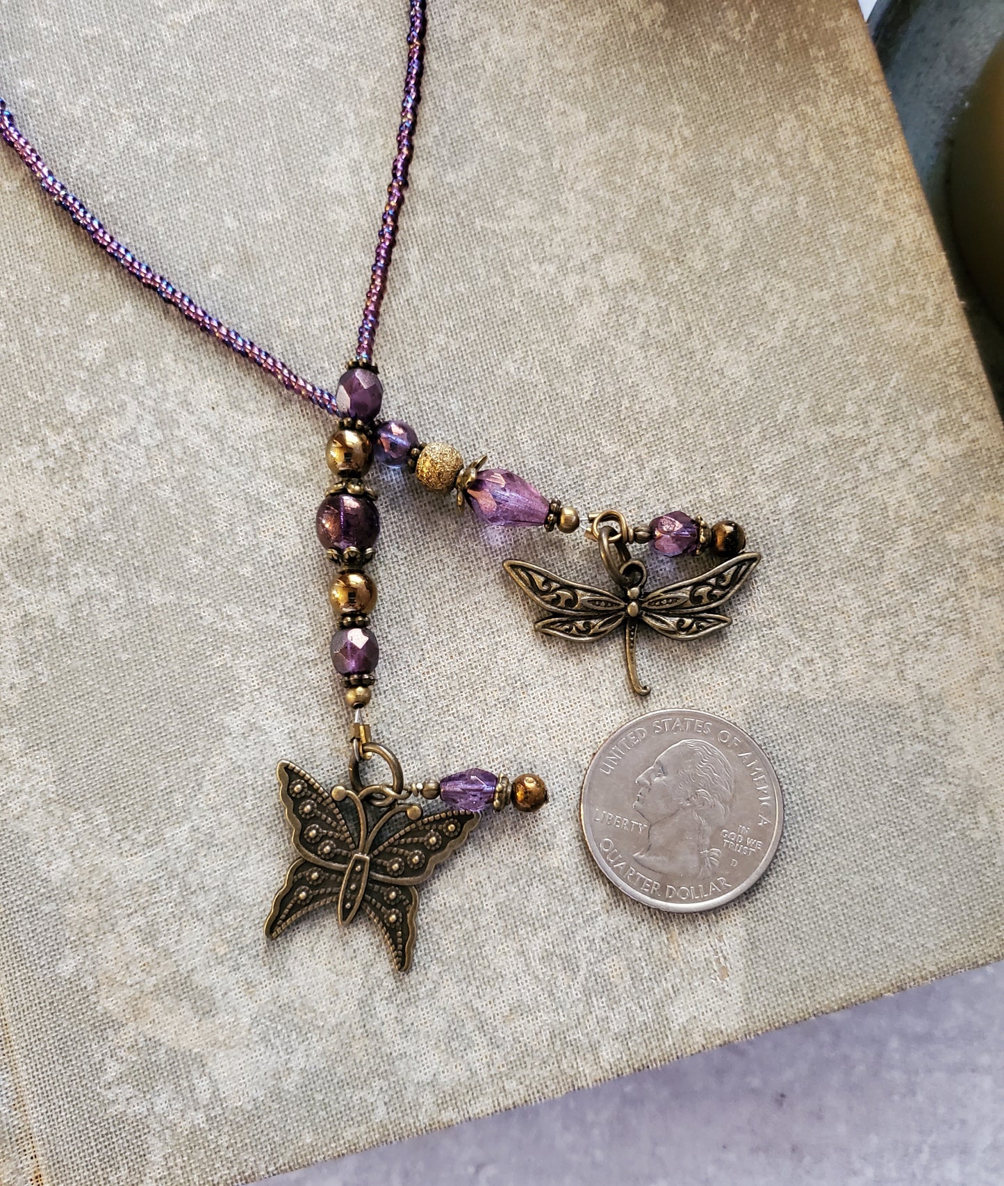 Butterfly and Dragonfly Bookmark