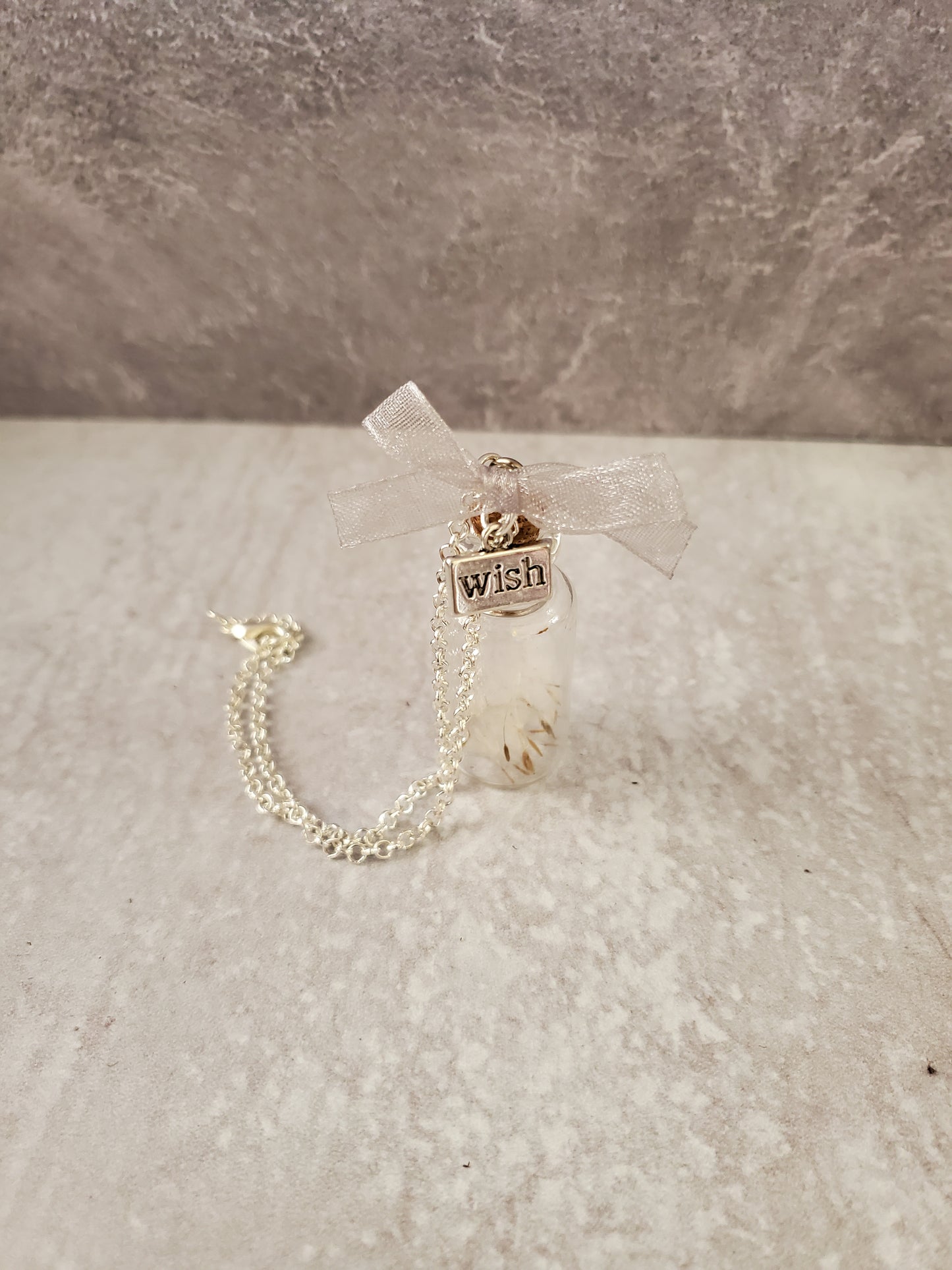 Dandelion Wish Bottle Charm