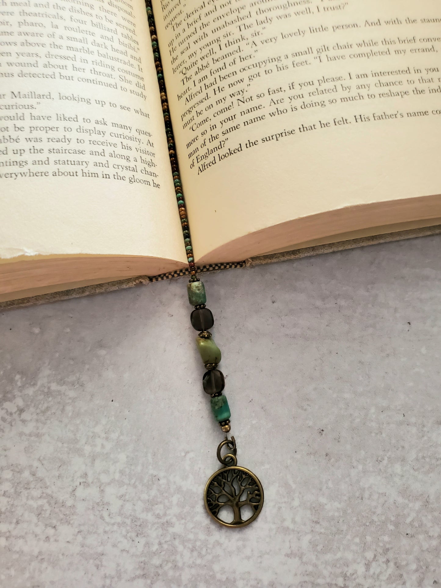 Turquoise Beaded Bookmark