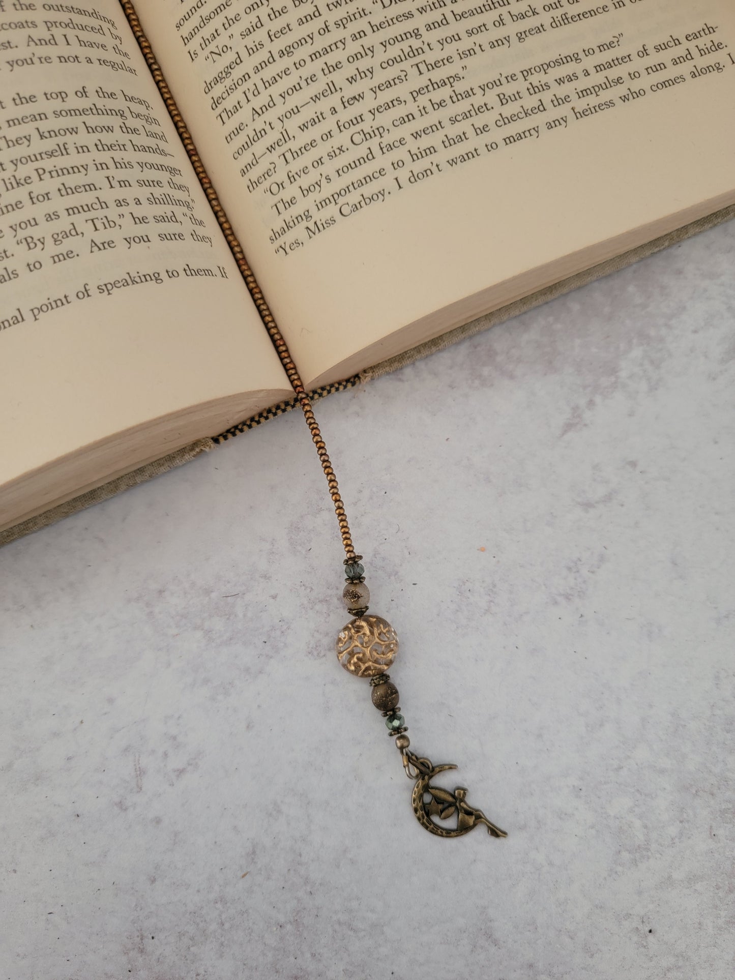 Boho Fairy Beaded Bookmark
