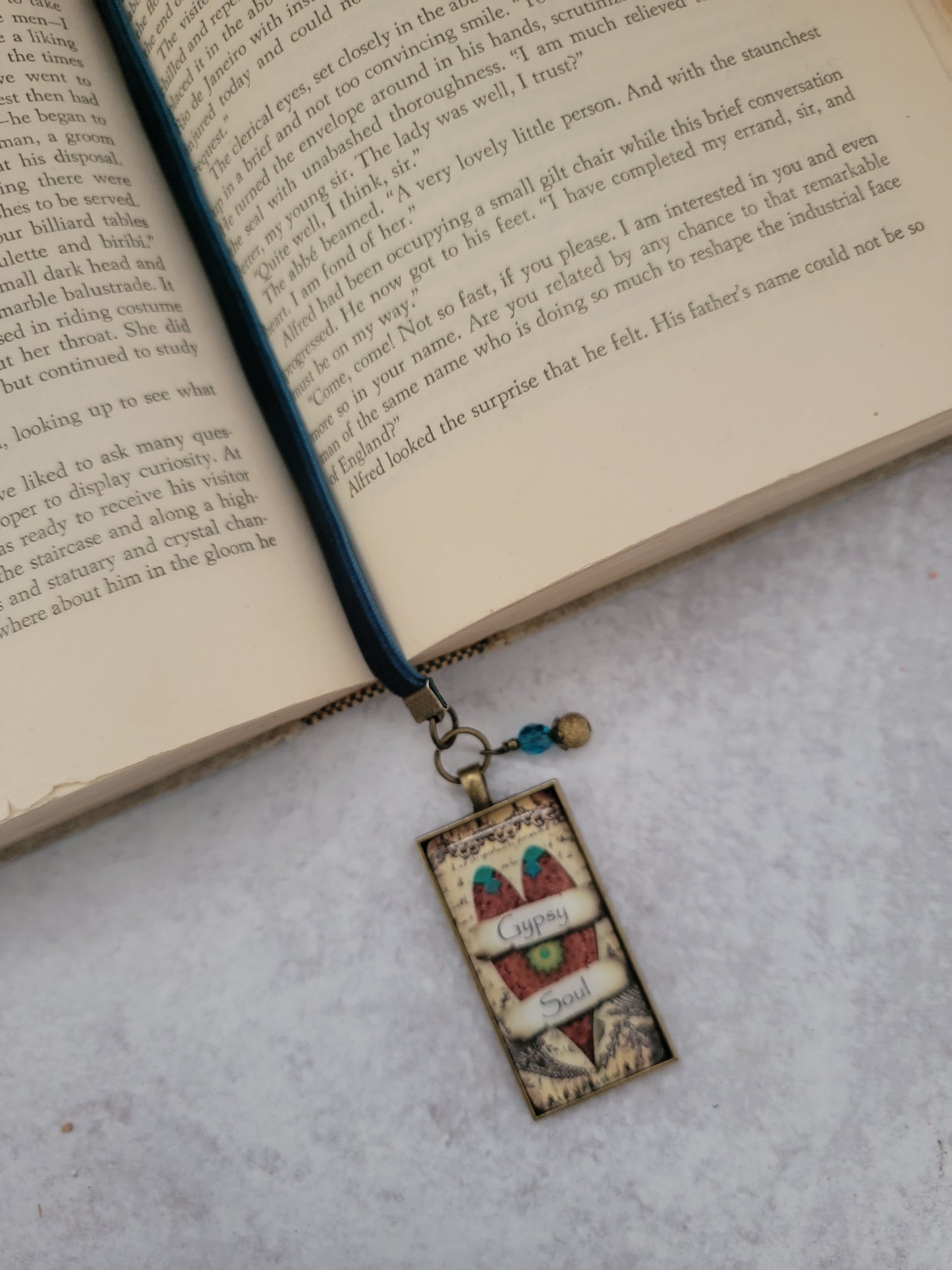 Gypsy Soul Boho Velvet Ribbon Bookmark