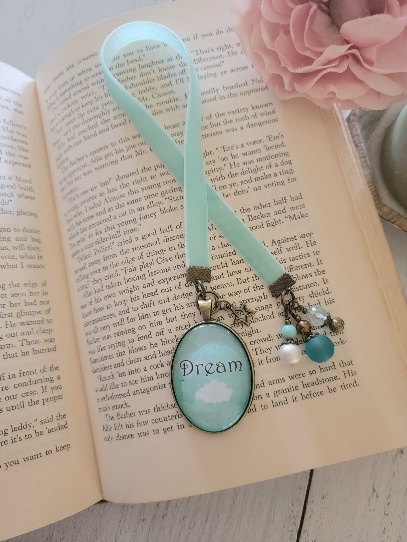 Dream Velvet Ribbon Bookmark Candy's Book Thongs