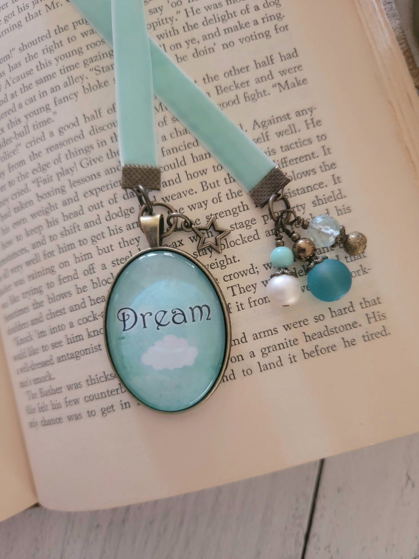 Dream Velvet Ribbon Bookmark Candy's Book Thongs