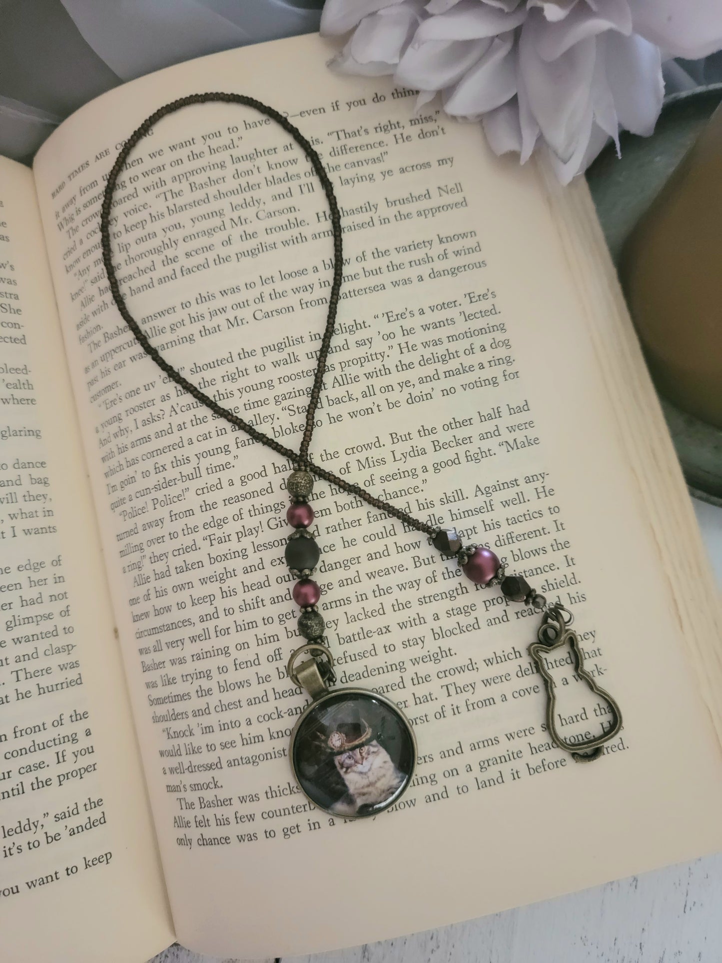 Steampunk Cat Bookmark