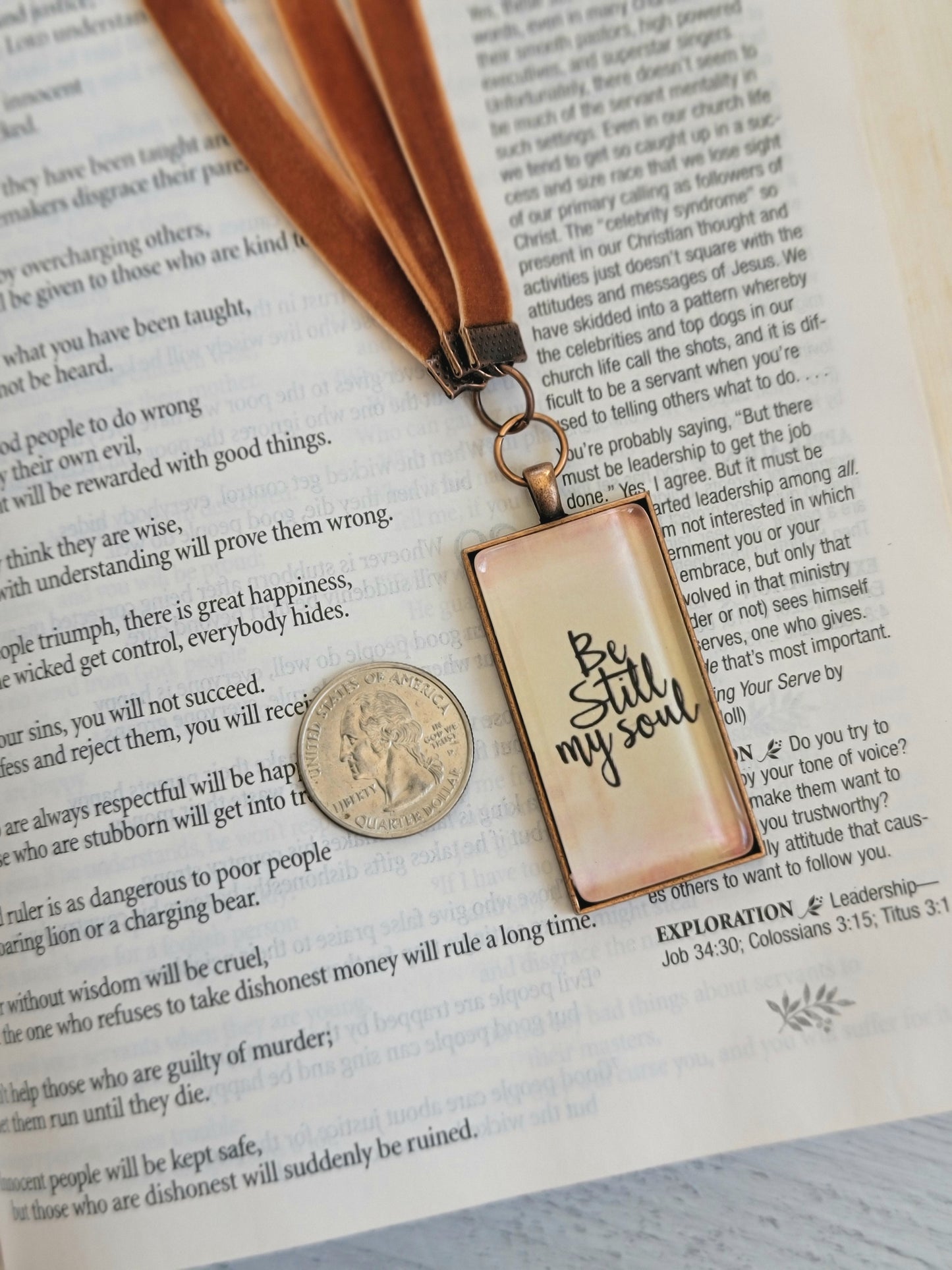 Bible Bookmark, Multi-Strand, Be Still My Soul