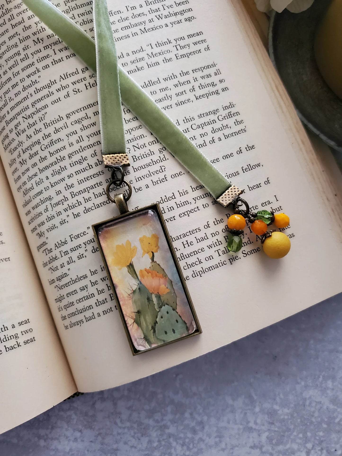 Cactus Pendant Bookmark