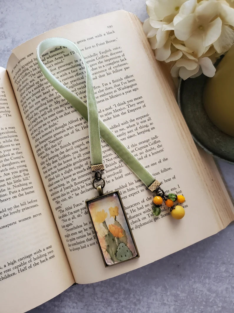 Cactus Pendant Bookmark