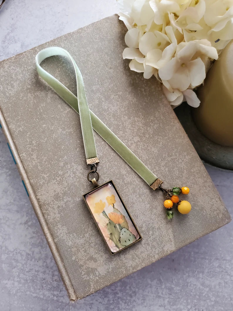 Cactus Pendant Bookmark