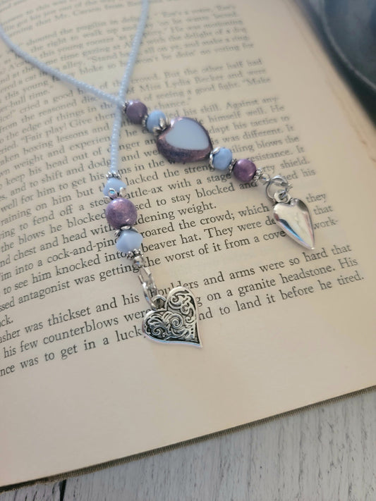 Boho Heart Bookmark, Beautiful Reader Gift
