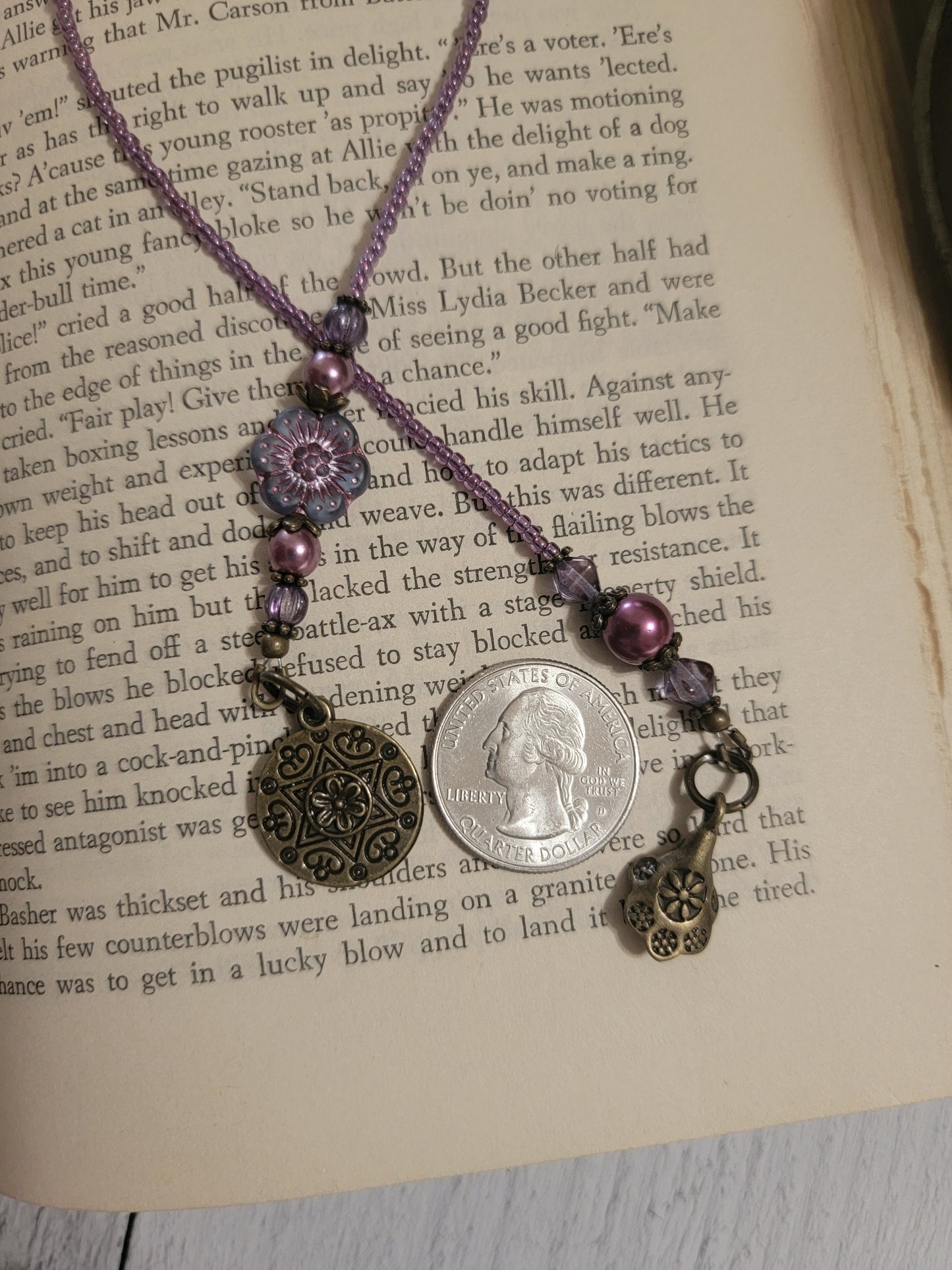 Purple Daisy Bookmark