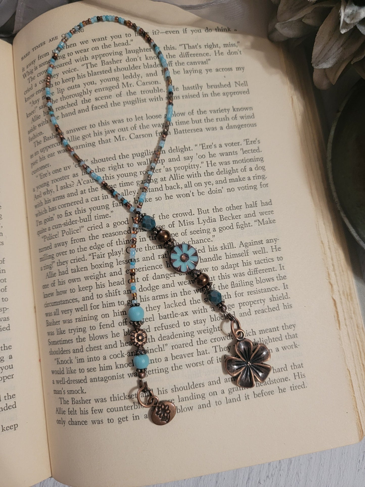 Boho Daisy Bookmark, Flower Bookmarker