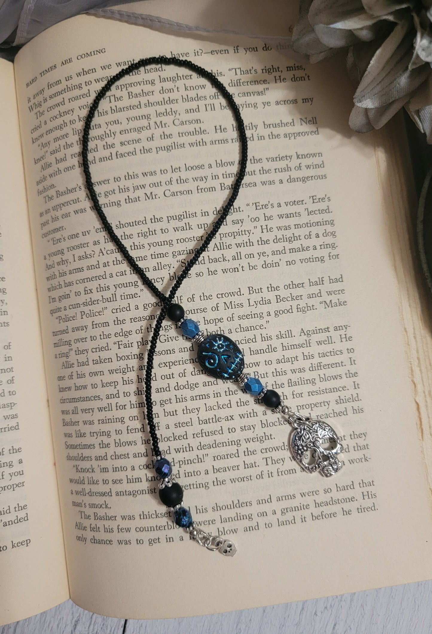 Black Sugar Skull Bookmark