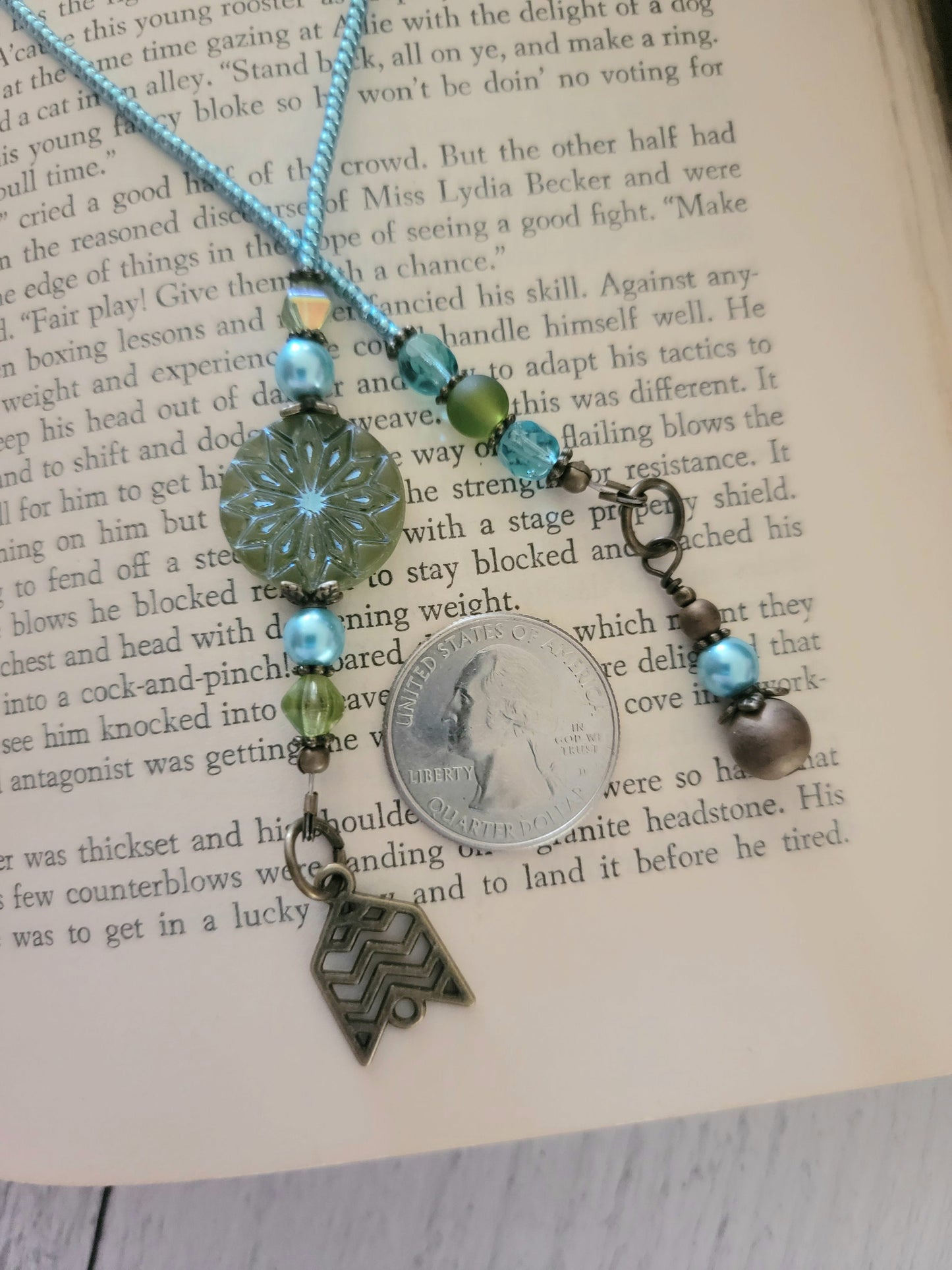 Boho Bookmark with Mandala Bead Makes a Great Gift