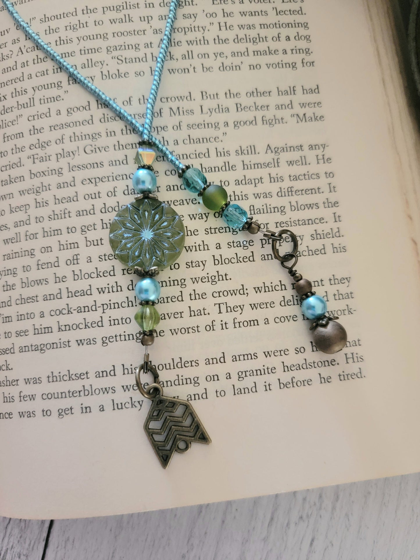 Boho Bookmark with Mandala Bead Makes a Great Gift