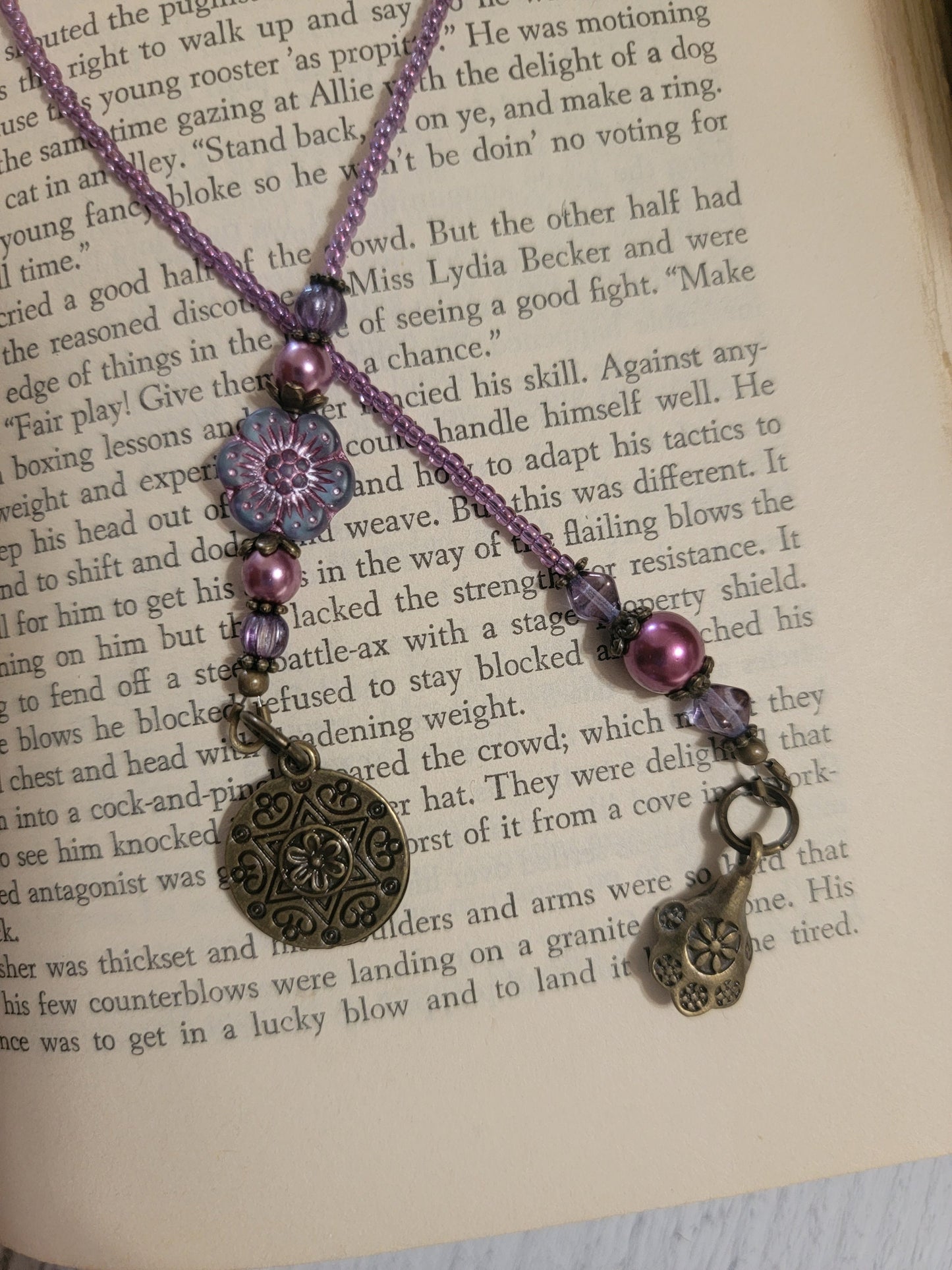 Purple Daisy Bookmark