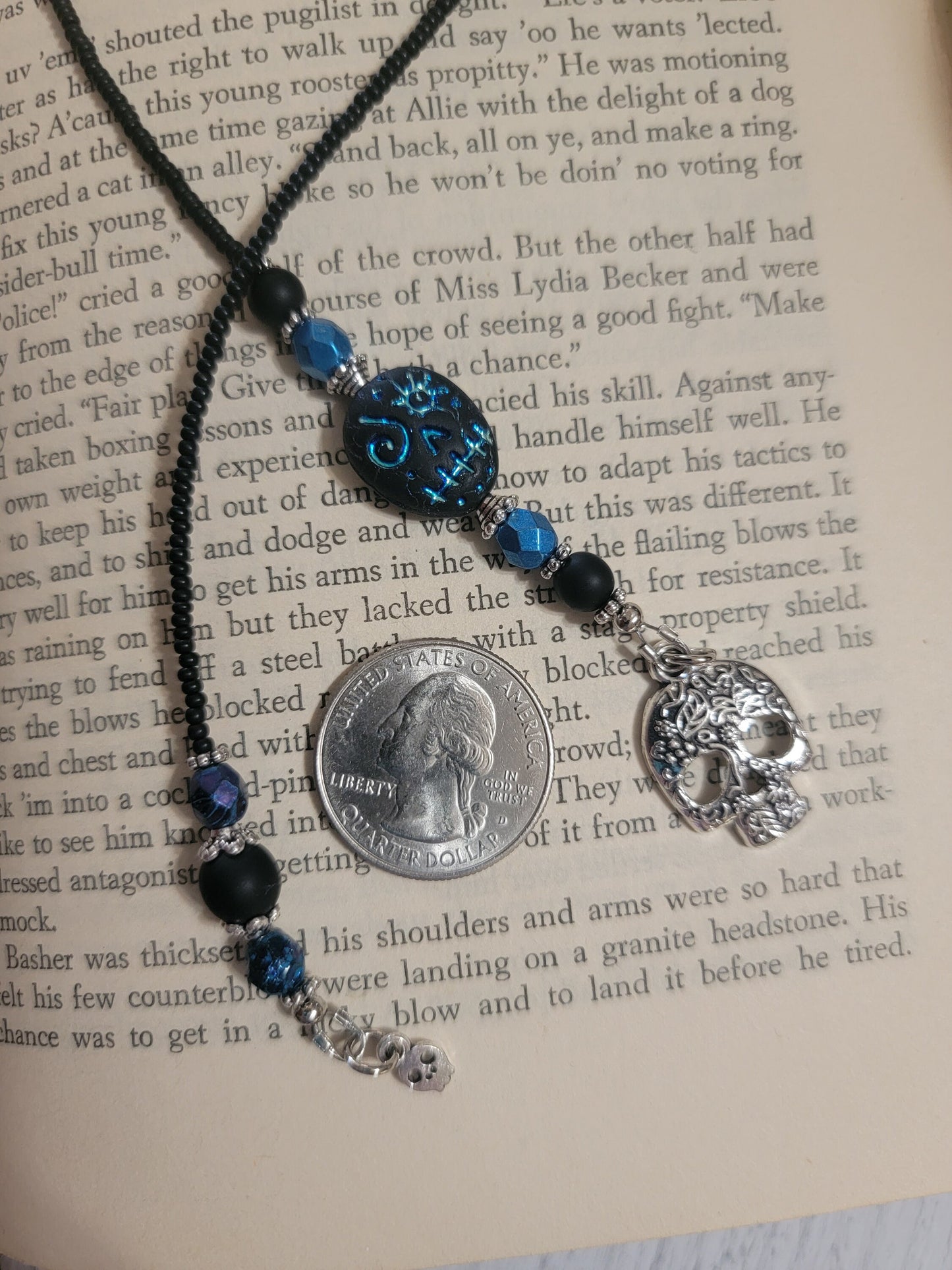 Black Sugar Skull Bookmark