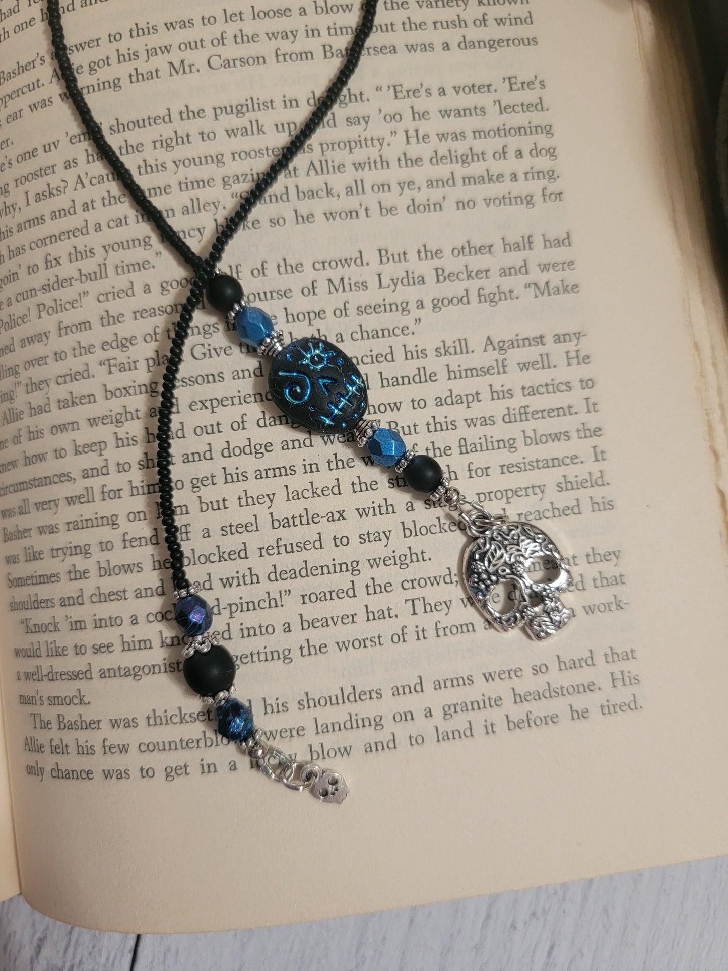 Black Sugar Skull Bookmark